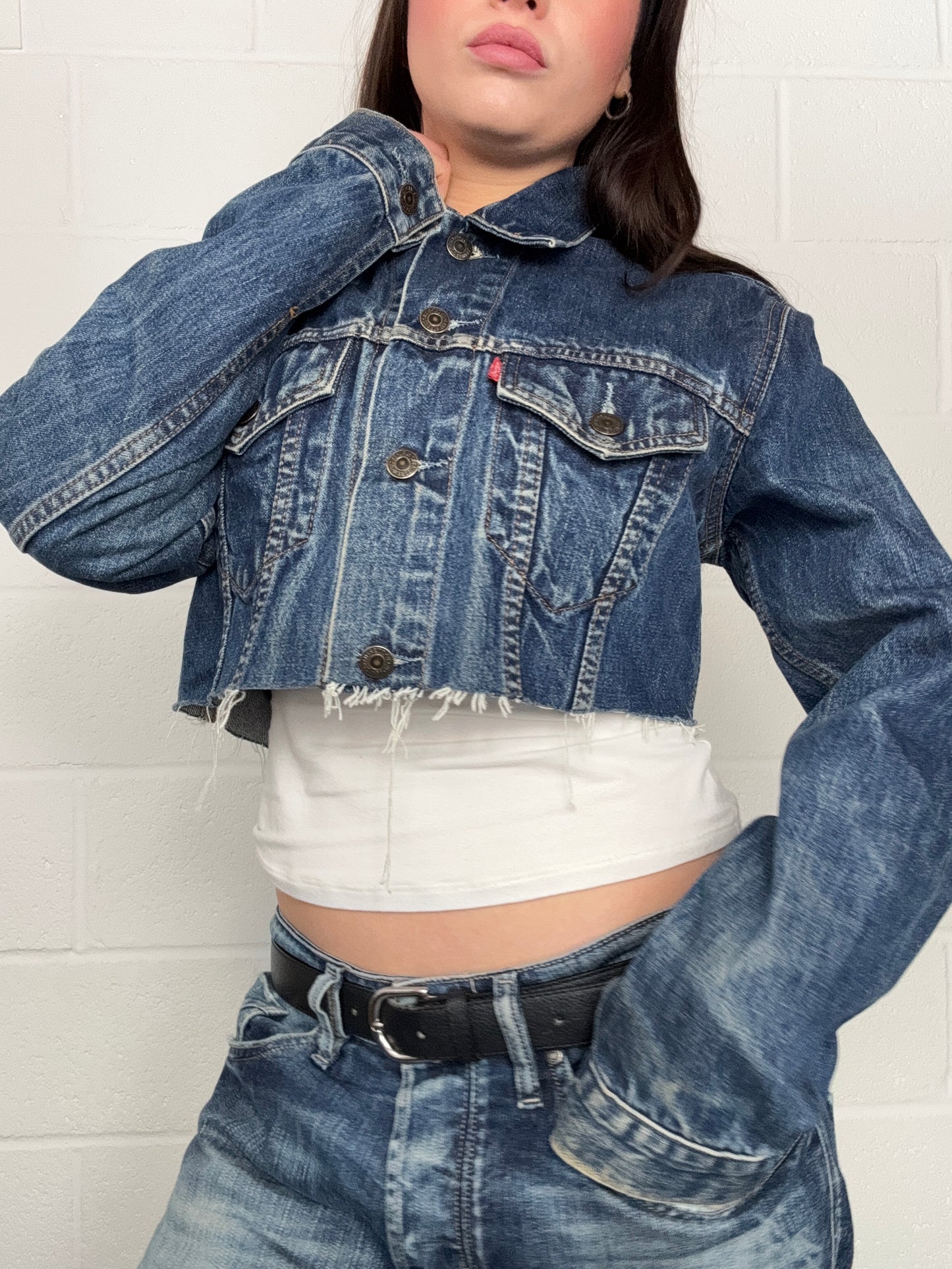 Levi’s Cropped Denim Jacket (S)