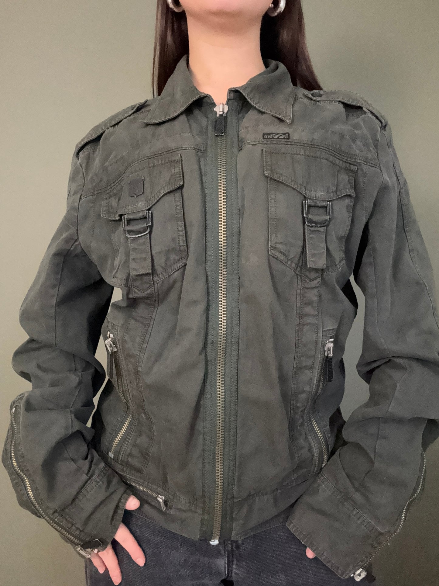 Diesel Khaki Cargo Jacket (XL)