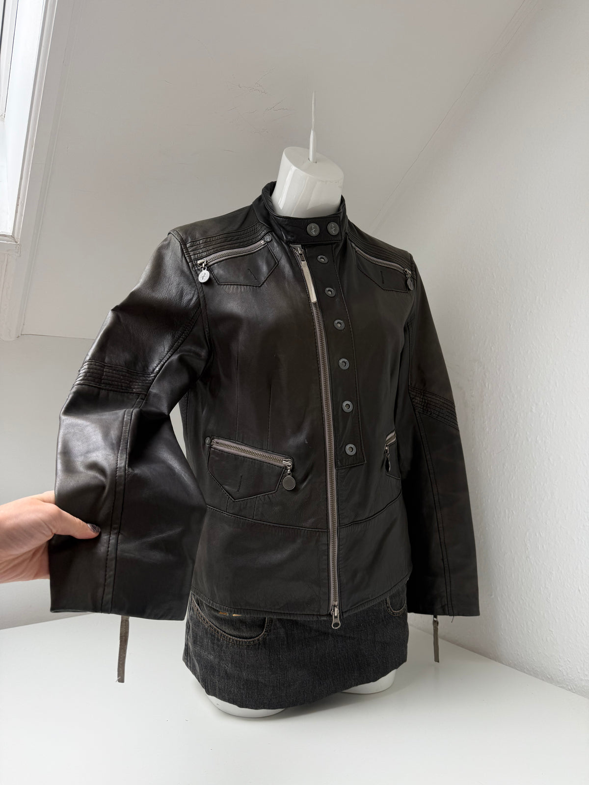 Firetrap Leather Jacket (L)