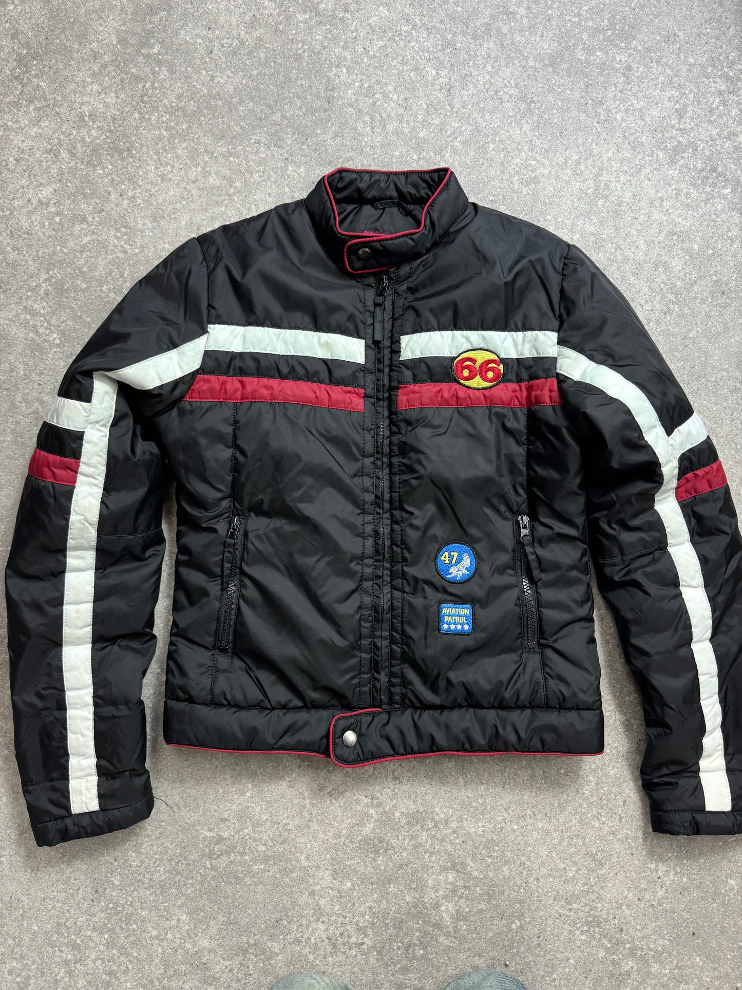 Y2K Biker Style Jacket (UK10)