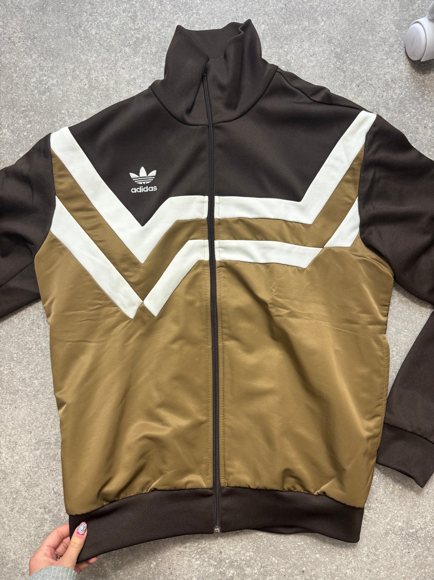 Adidas Brown Tracksuit Jacket