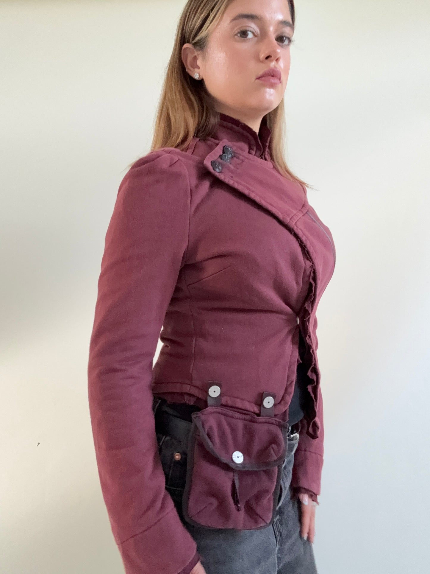 Diesel Asymmetrical Jacket, Removable Pouch (XS)