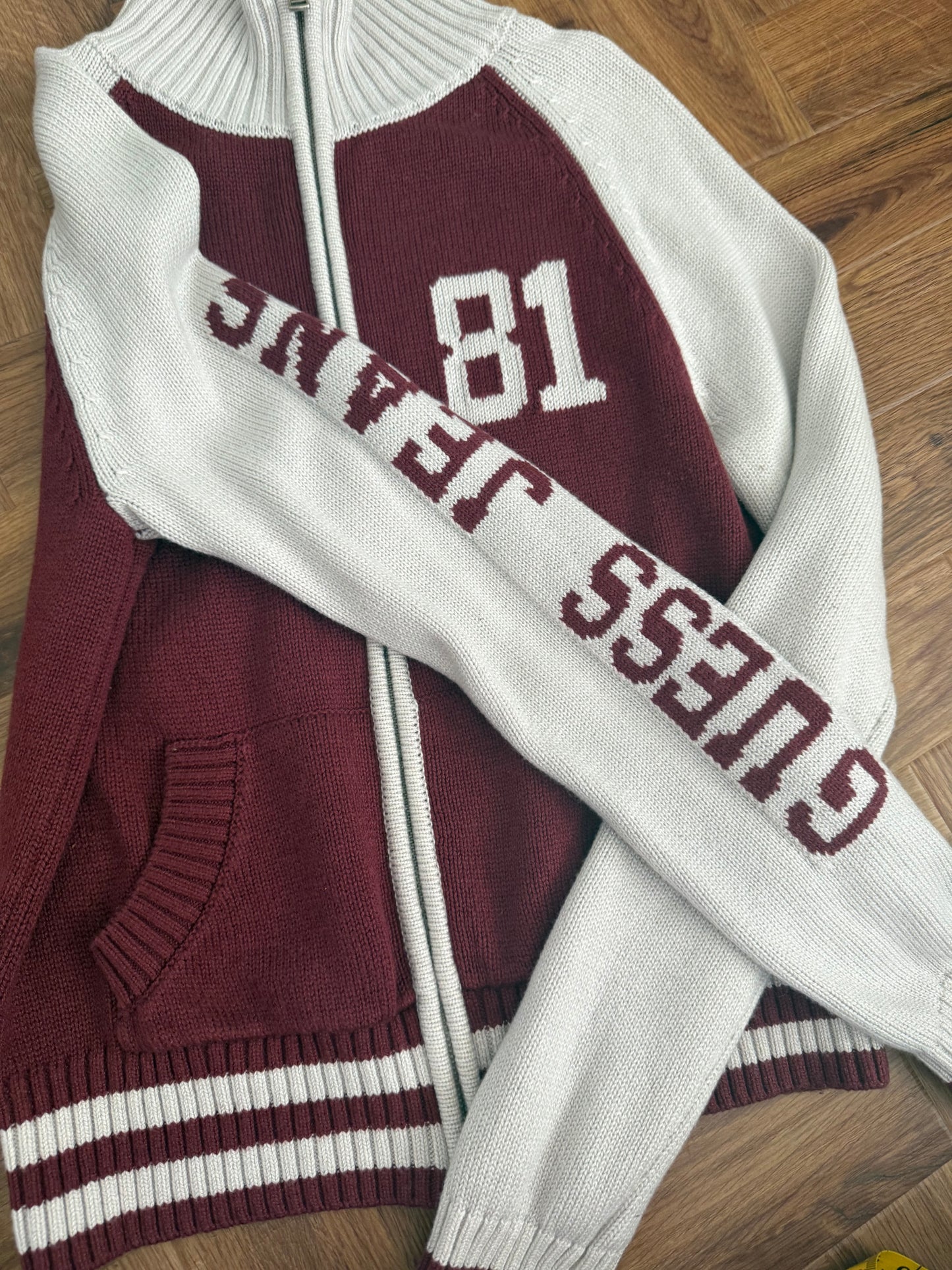 Guess Knit Zip Jumper (M)