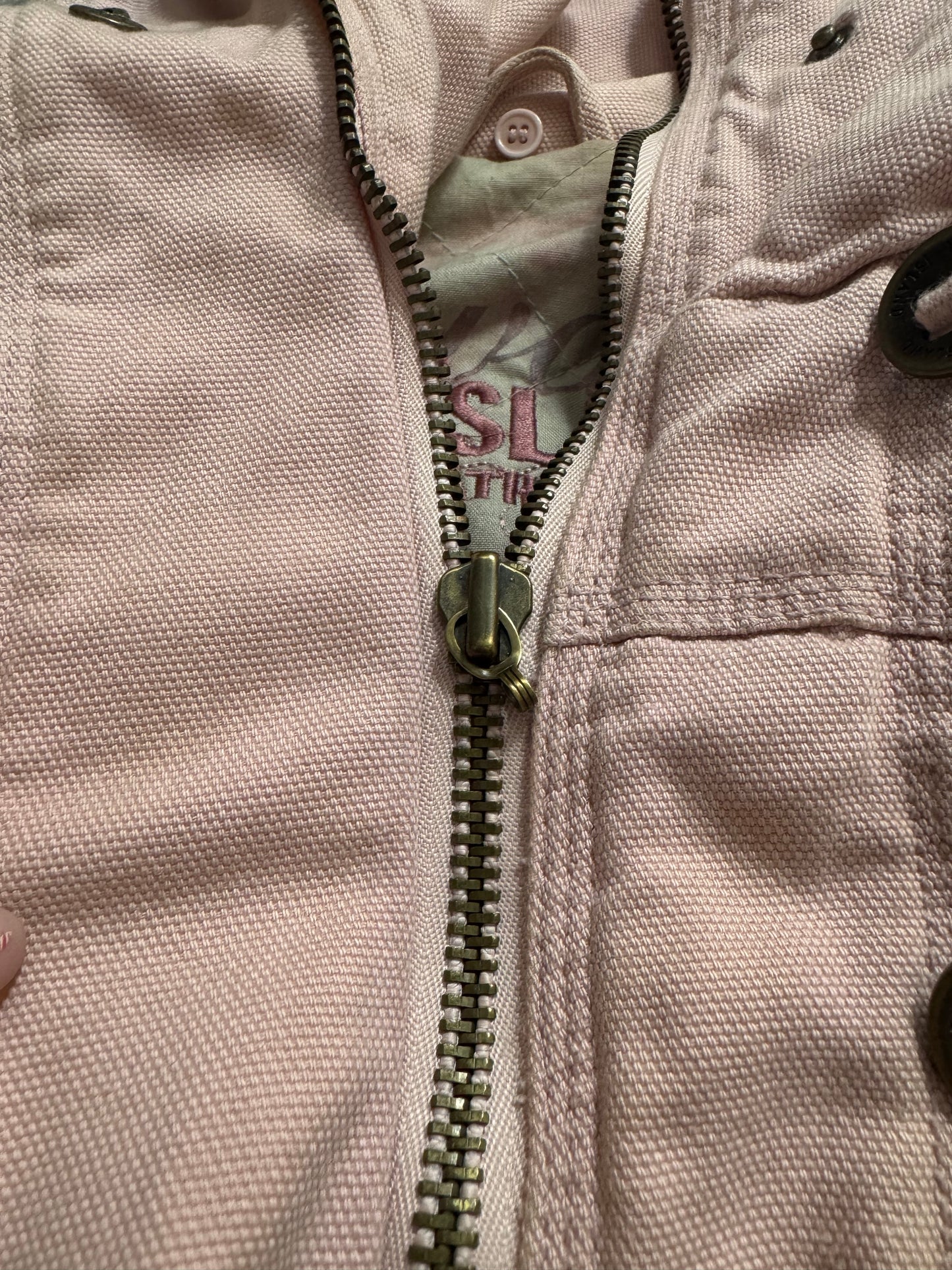 Y2K Pink Bomber Utility Style Jacket (UK8)