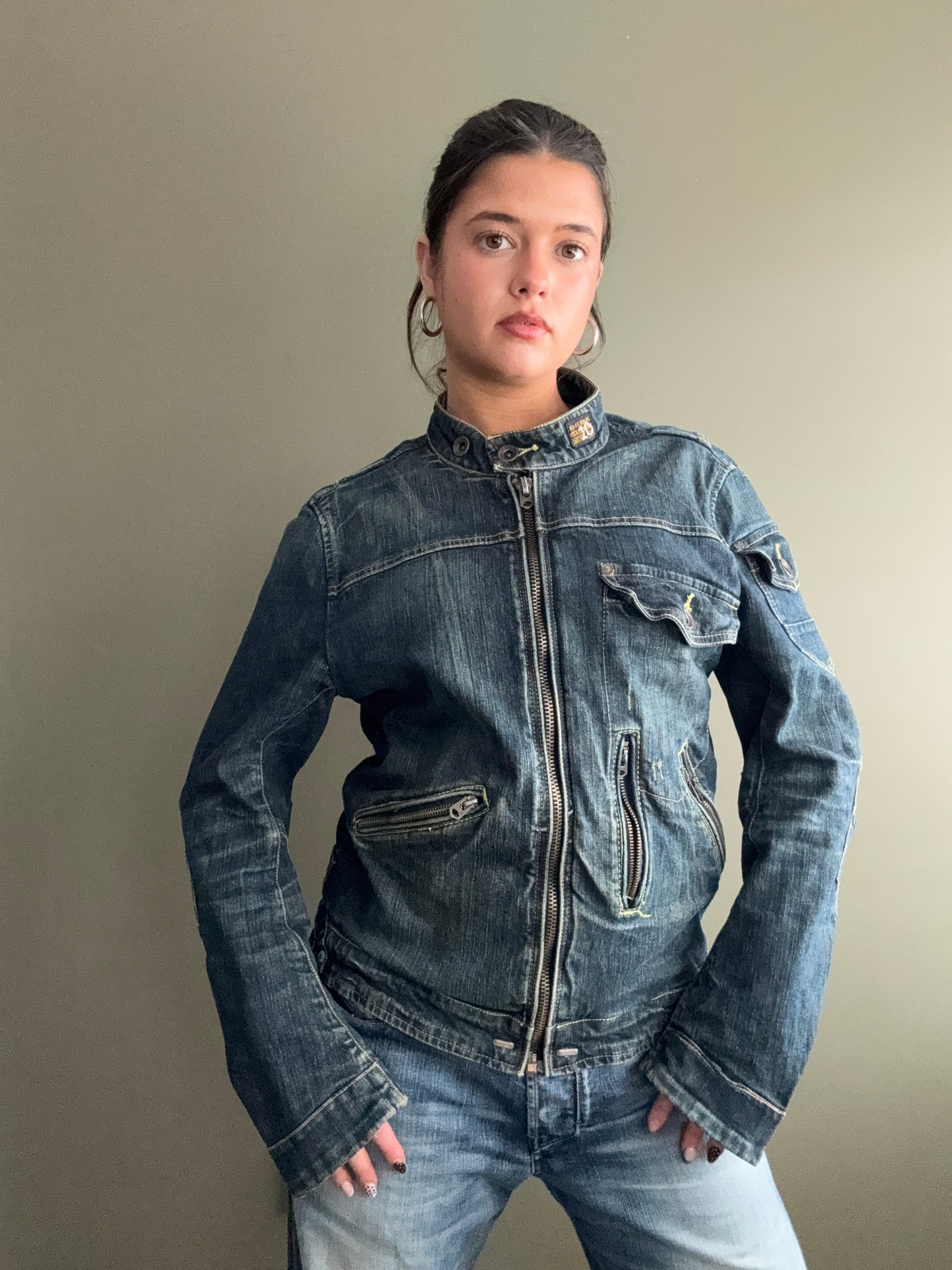 G-Star Denim Biker Jacket (L)