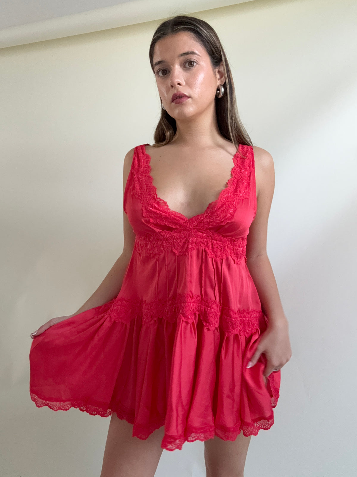 Free People Mini Slip Dress (XS)