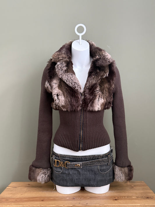 Jane Norman Faux Fur Jumper (UK10)