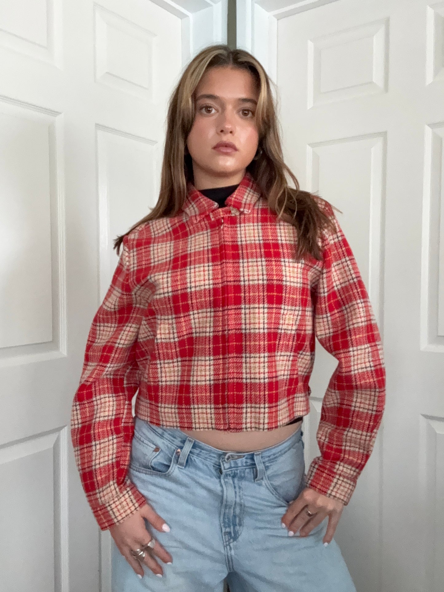 French Connection Wool Tartan Jacket (S)