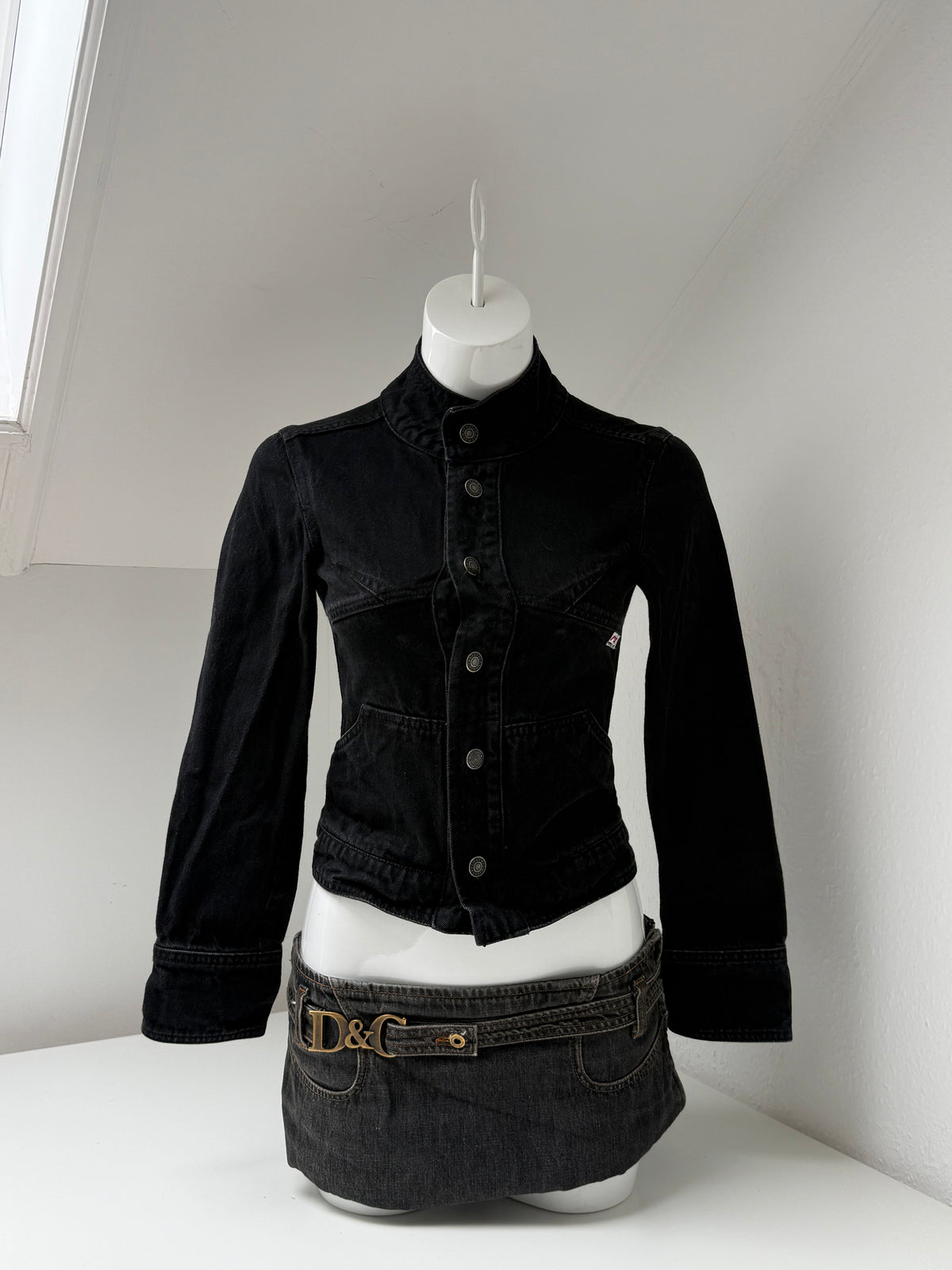 Y2K Black Corset Jacket (S)