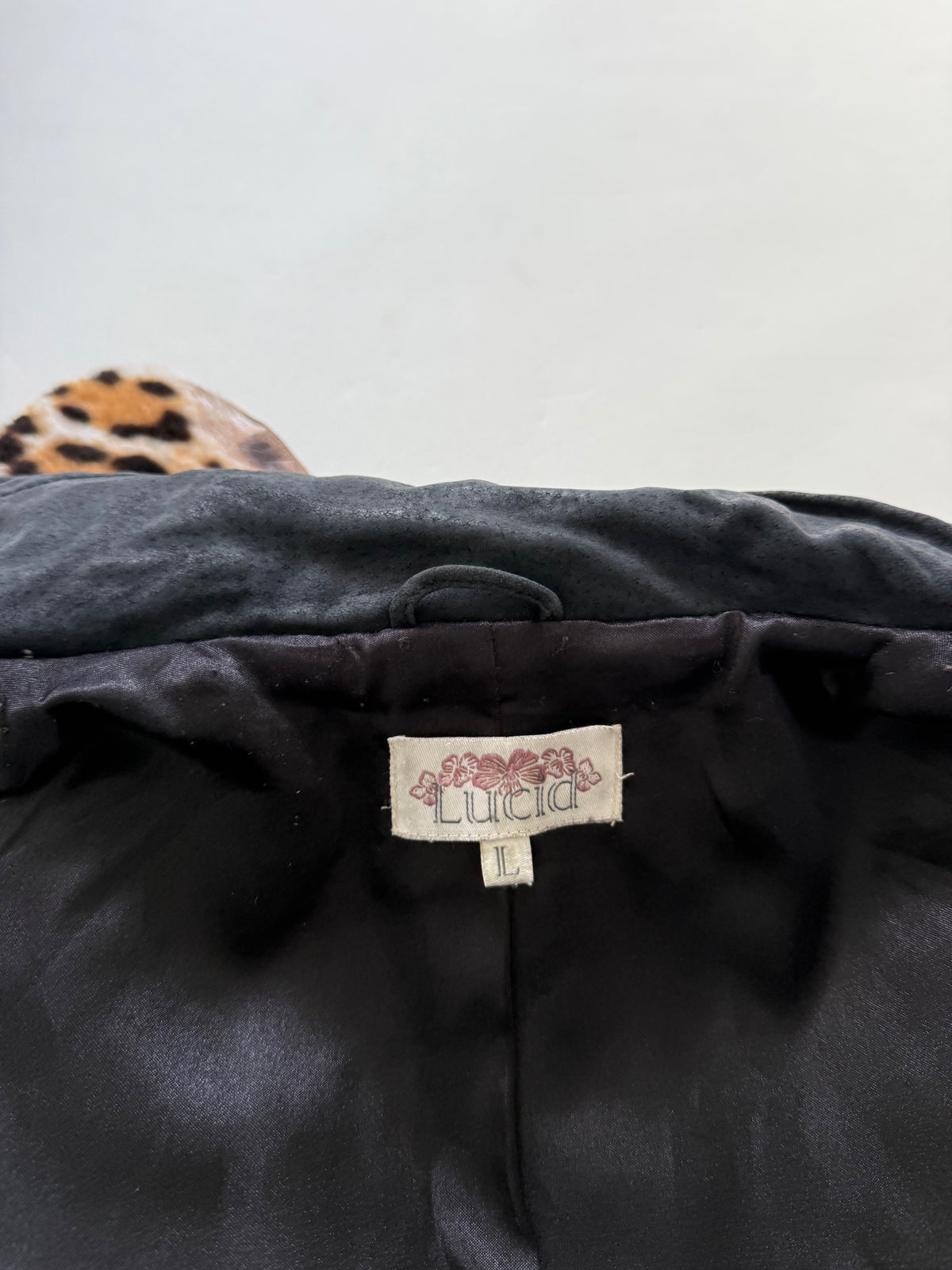 Fitted Leather Corset Jacket (L)