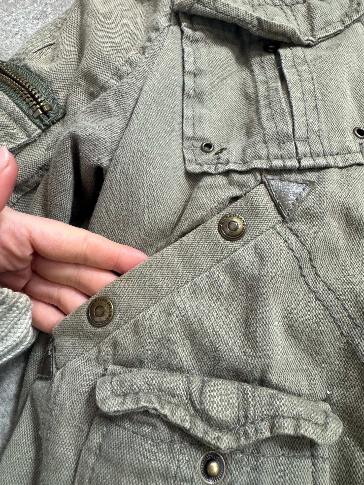 Khaki Cargo Jacket (UK10)