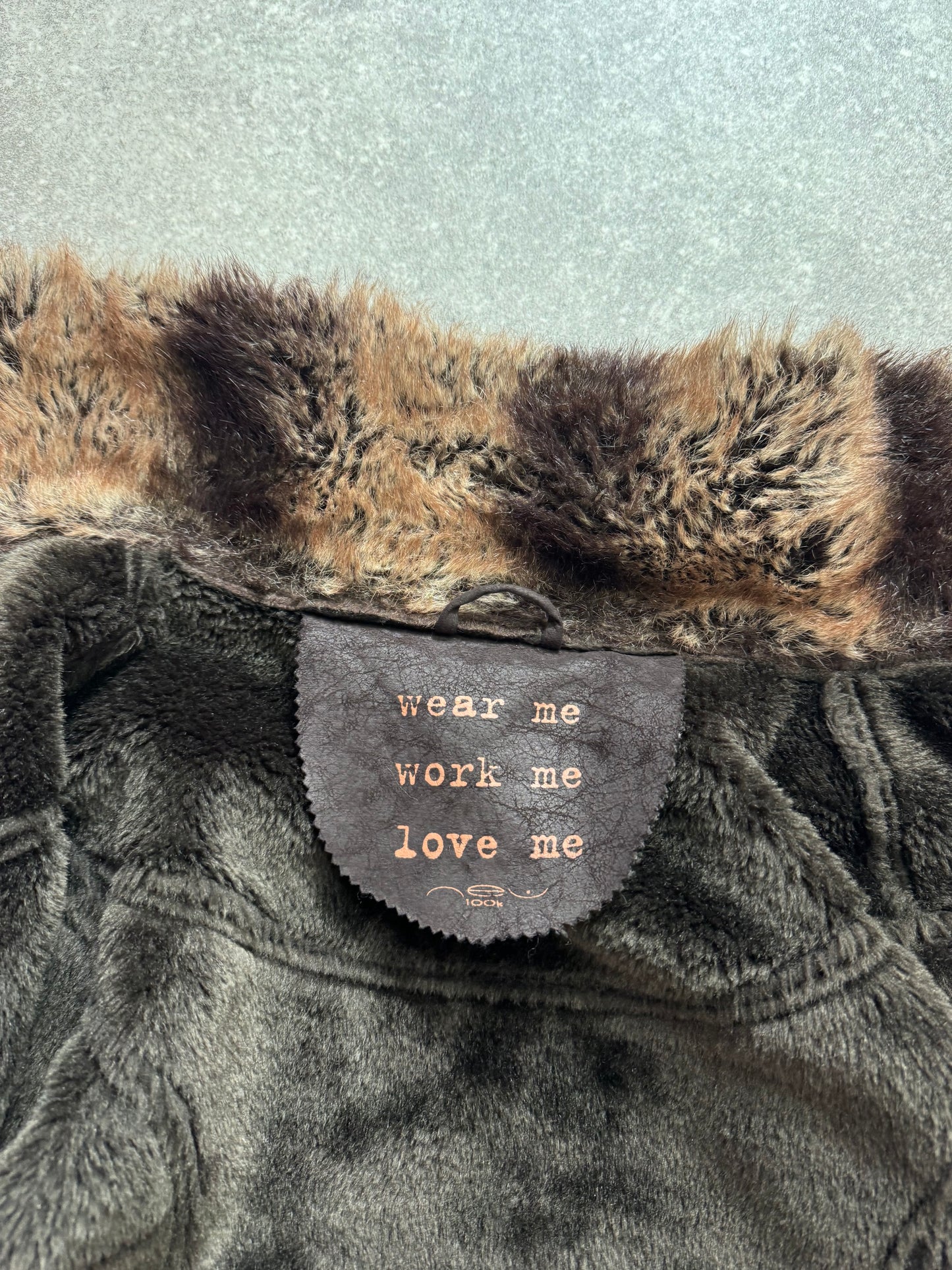 Faux Fur Bomber Jacket (UK14)