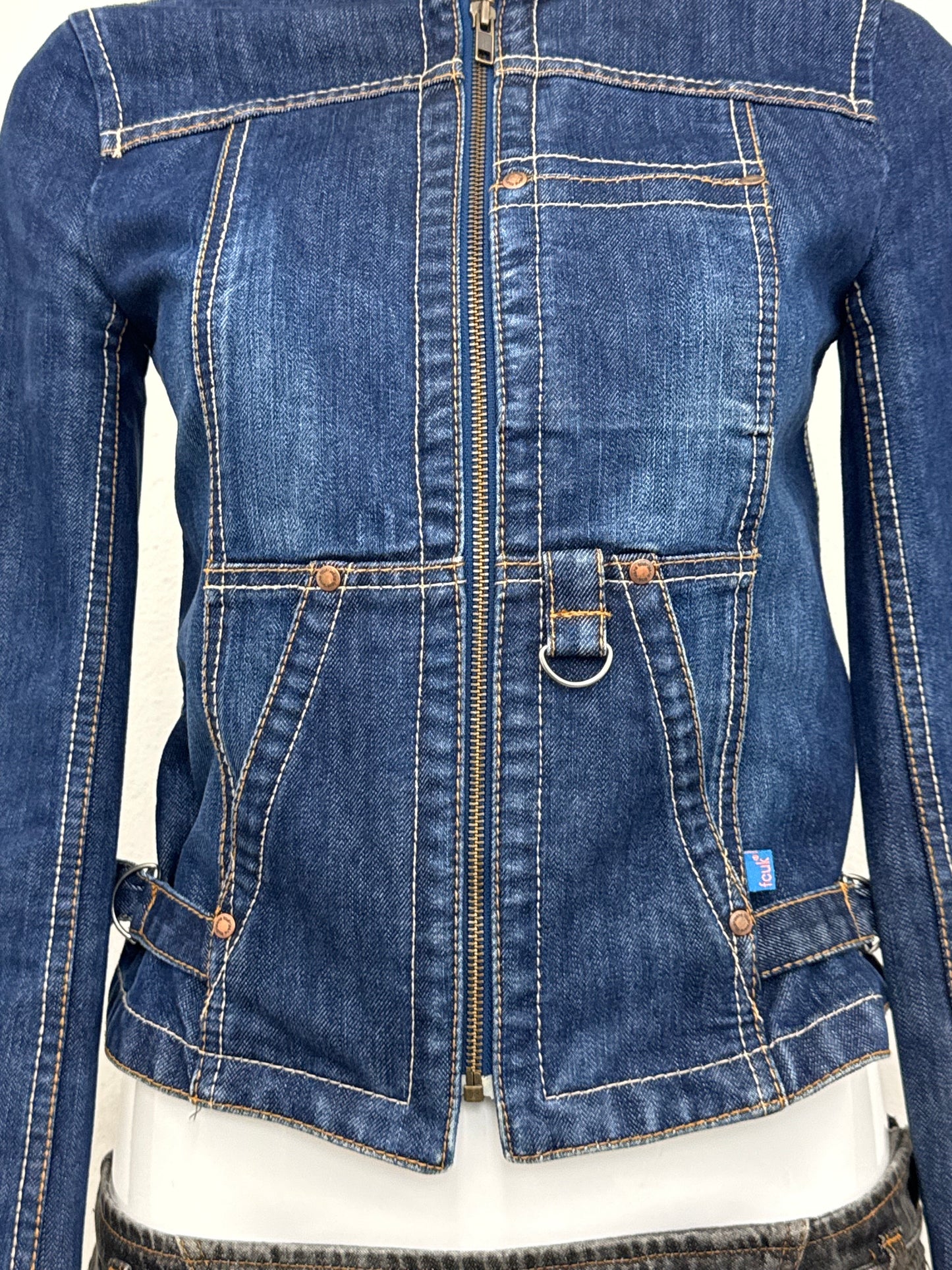 French Connection Cargo Denim Jacket (UK8)