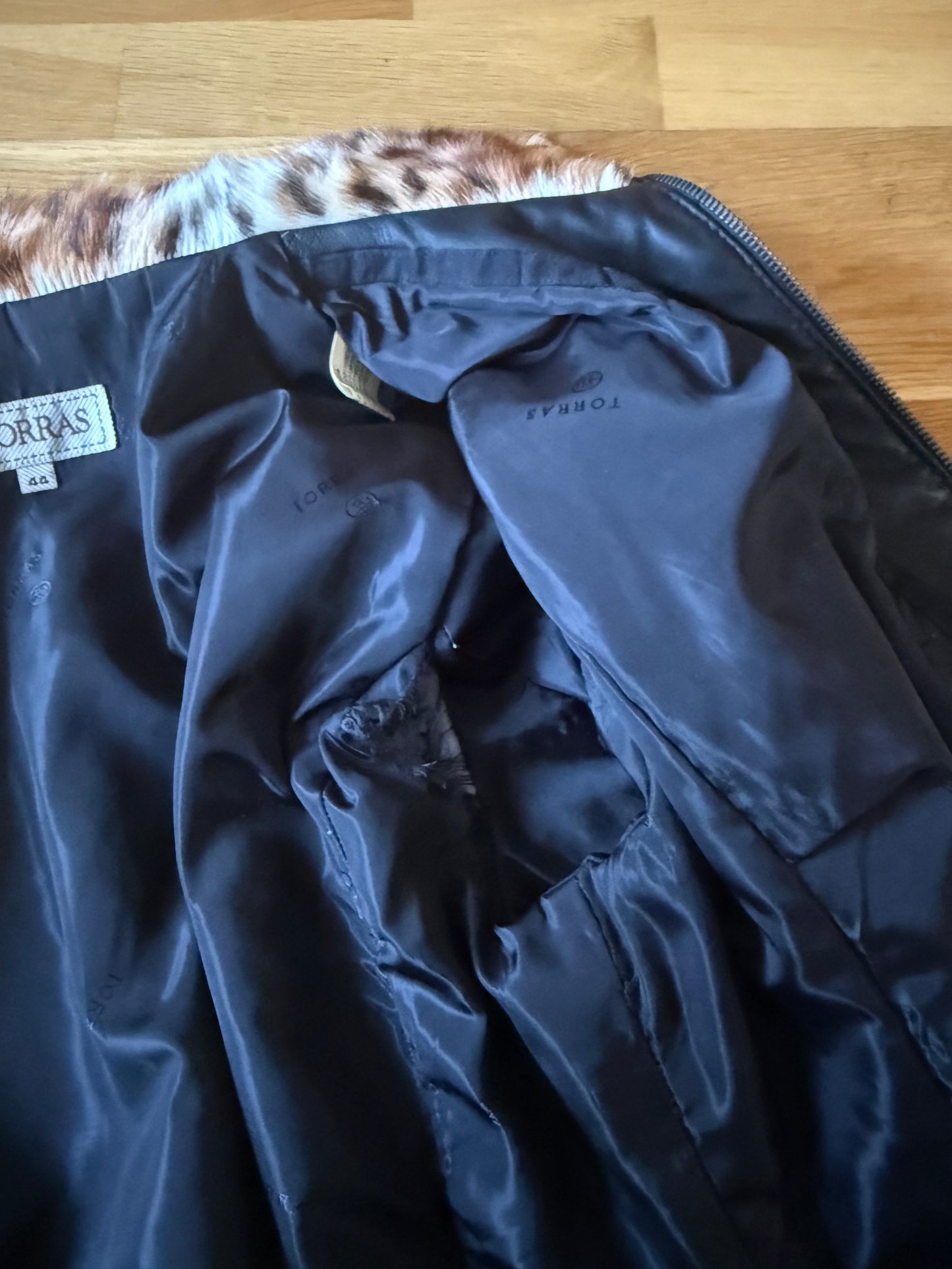 Leather, Faux Fur Jacket (M)