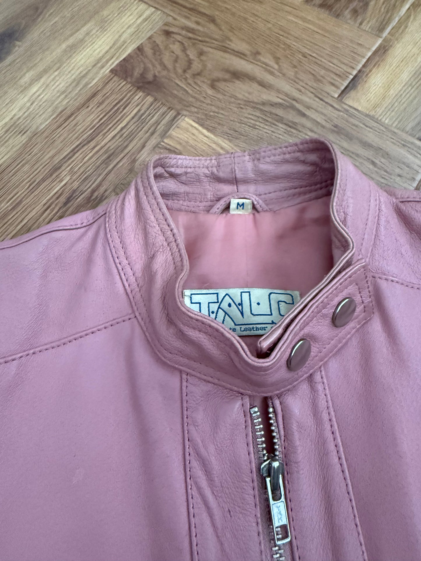 Pink Leather Jacket (M)
