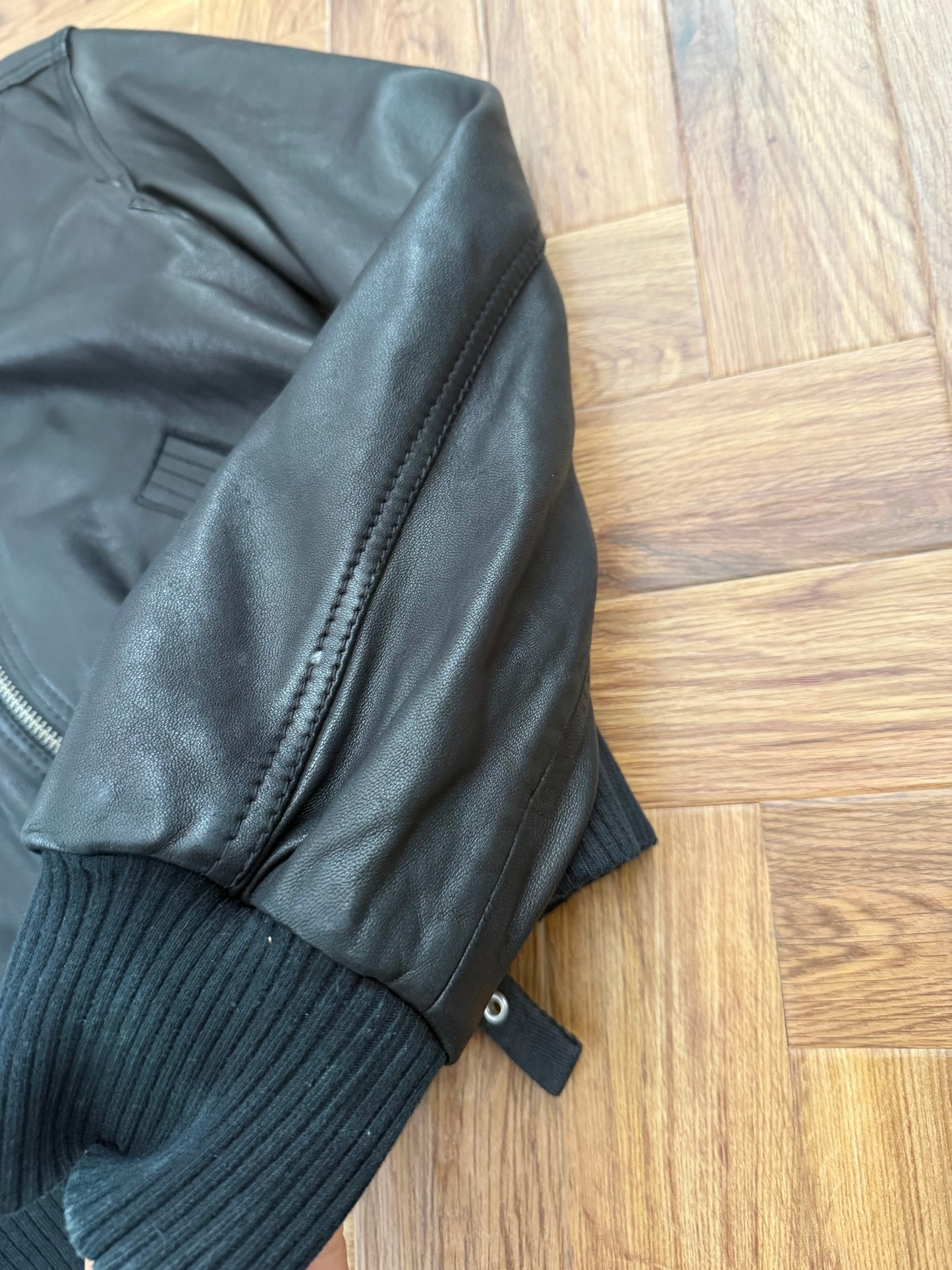 Diesel Leather Bomber Jacket (L)