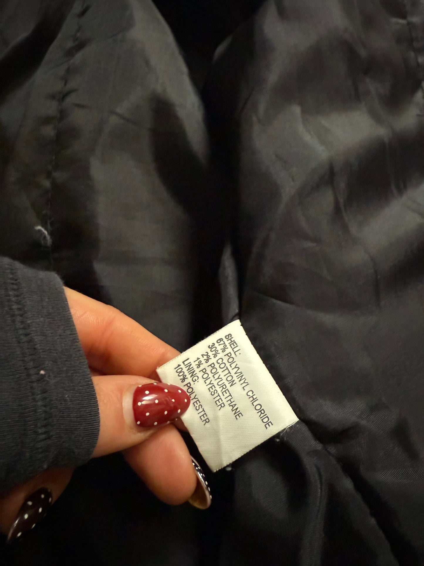 Faux Leather Racer Jacket (UK10)