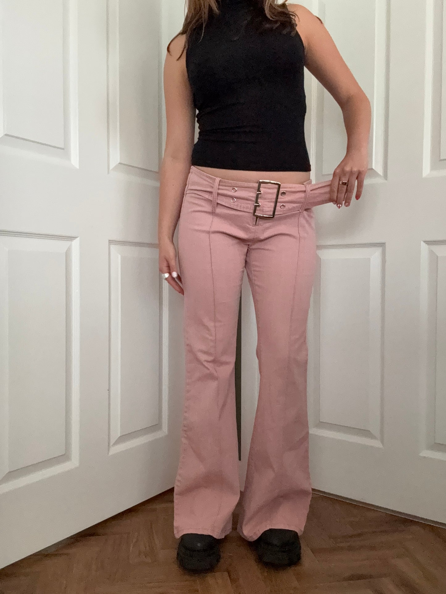 Pink Flared Jeans (UK12)