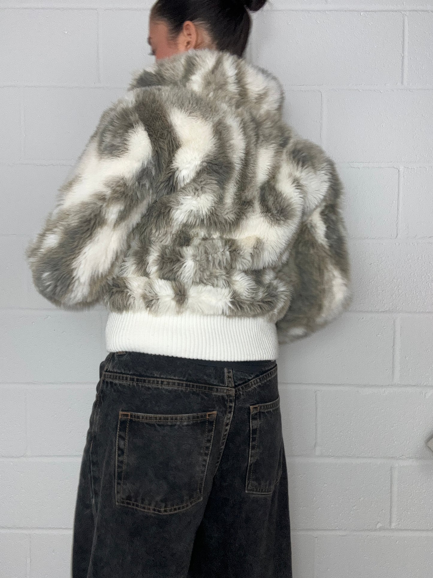 Faux Fur Y2K Jacket (UK8)