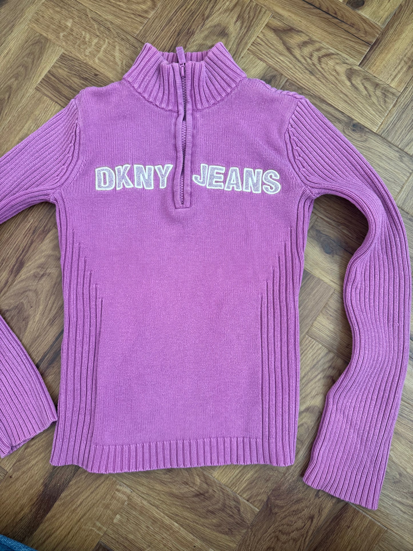 DKNY 1/4 Zip Knit Jumper (S)