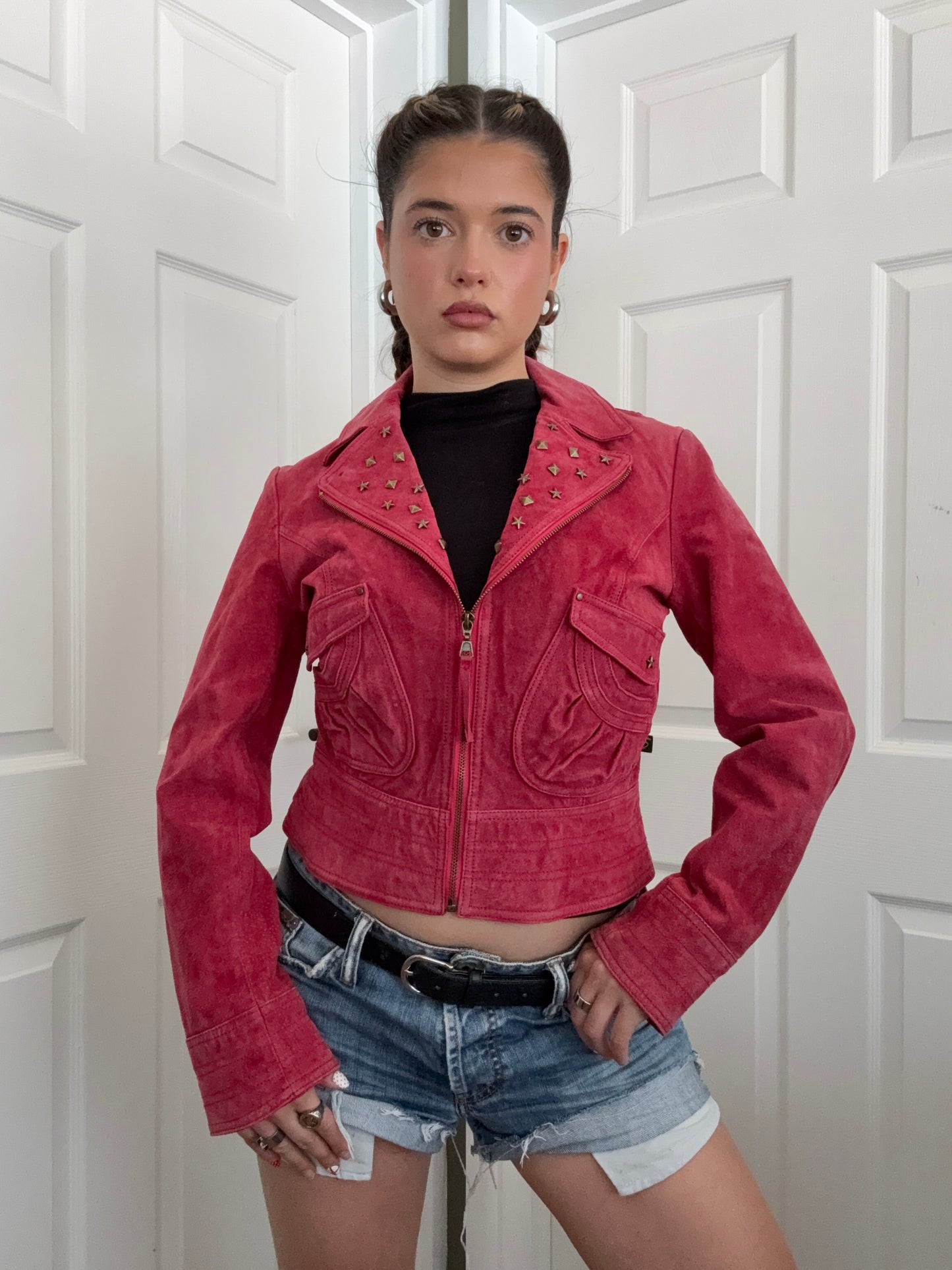 Red Suede Jacket (UK12)