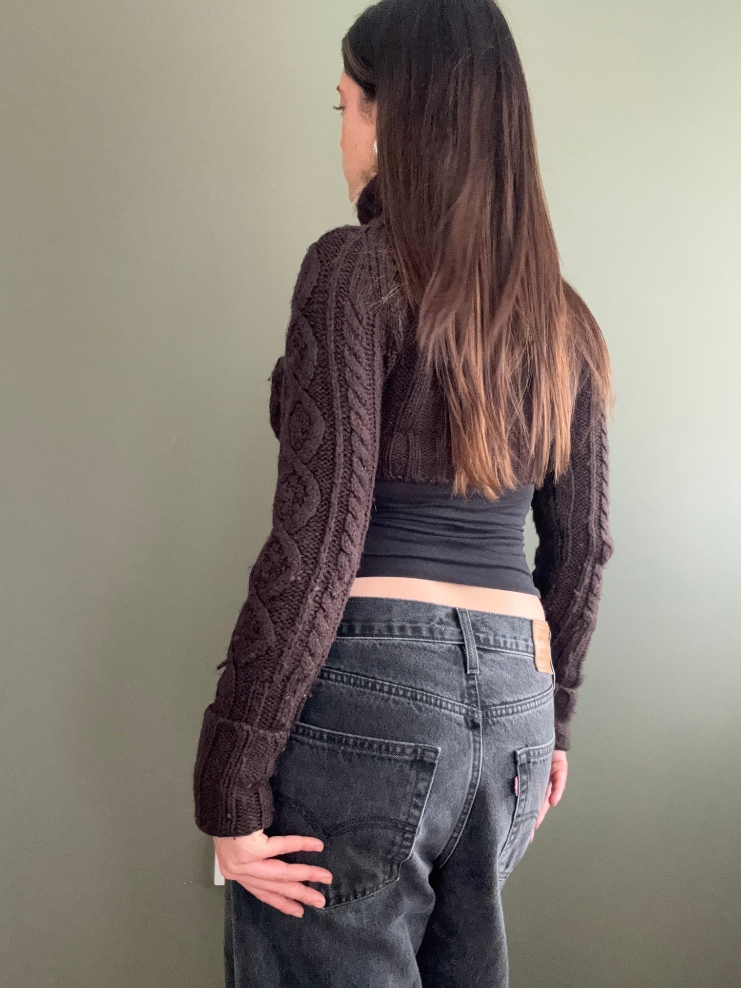 Cropped Knit Jumper (UK8)