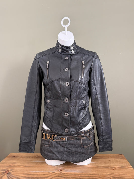 Leather Corset Jacket (UK12)