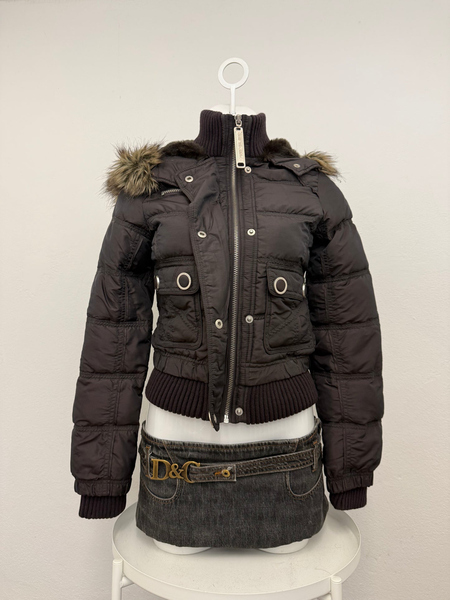 Brown Puffer Jacket (UK6)