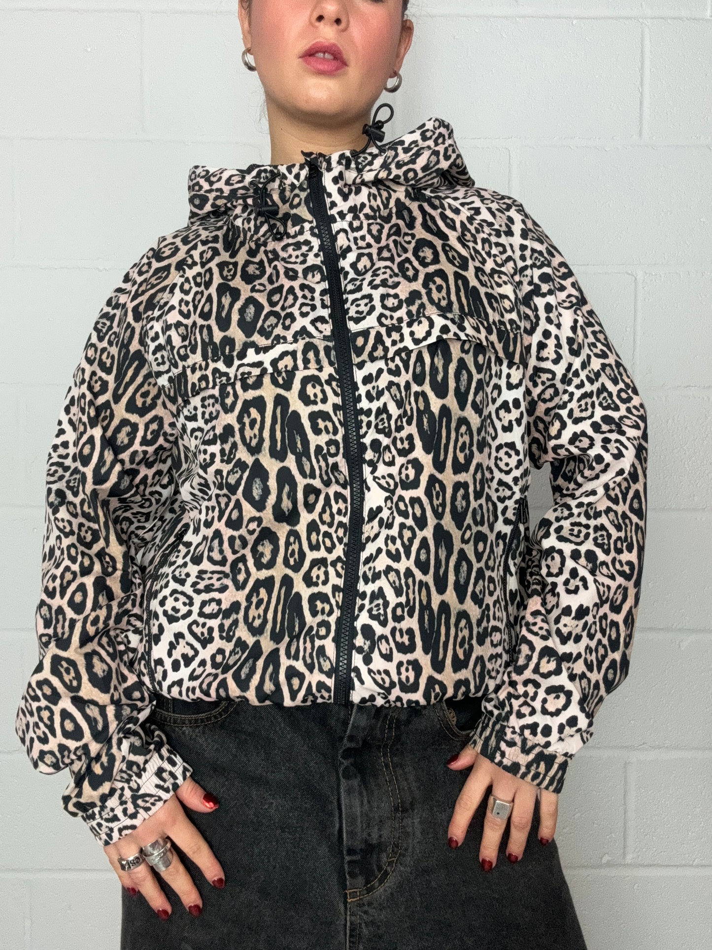 Leopard Print Raincoat (M//L)