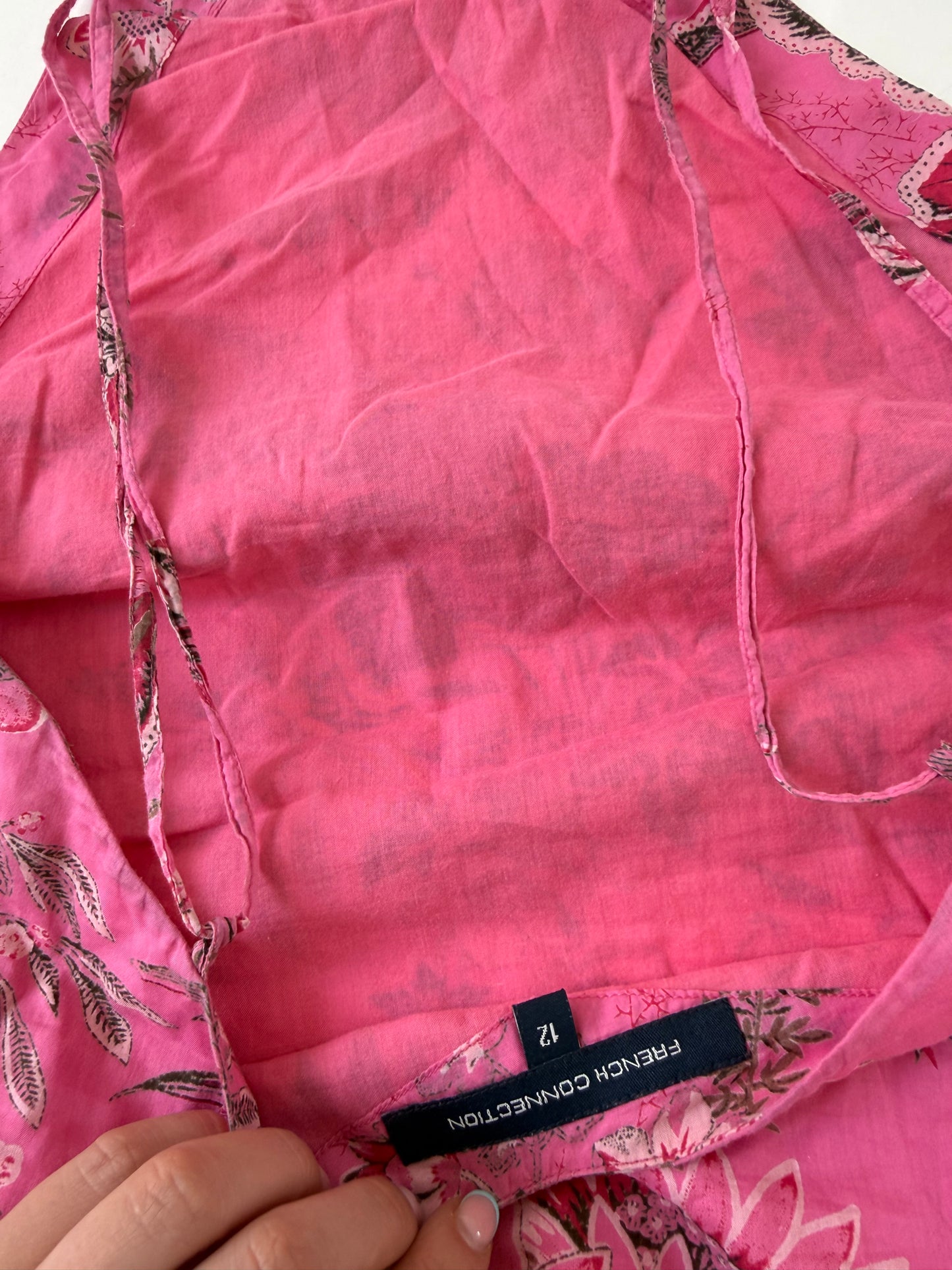French Connection Floral Halterneck Top (UK12)