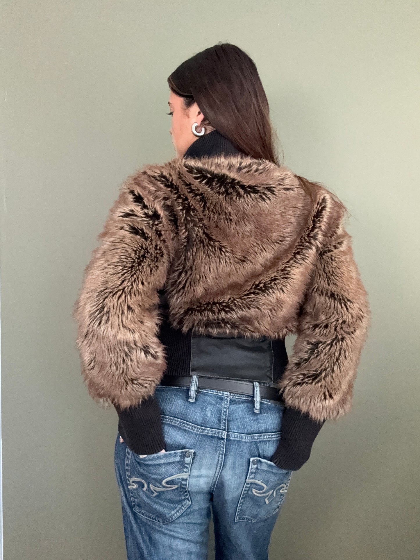 Faux Fur Firetrap Jacket (M)