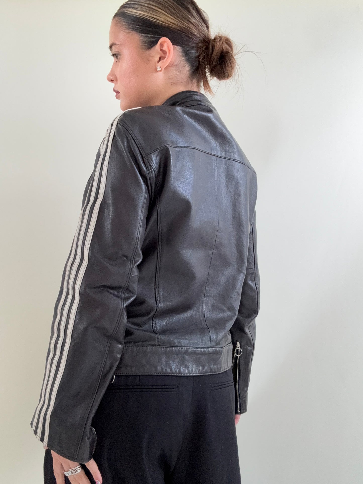 Vintage Adidas Leather Jacket (UK10)