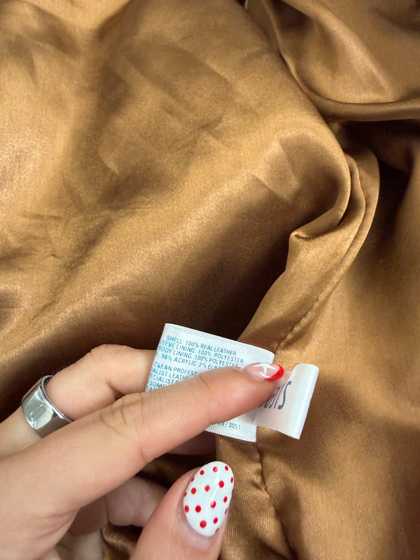 Fitted Leather Jacket (UK8)