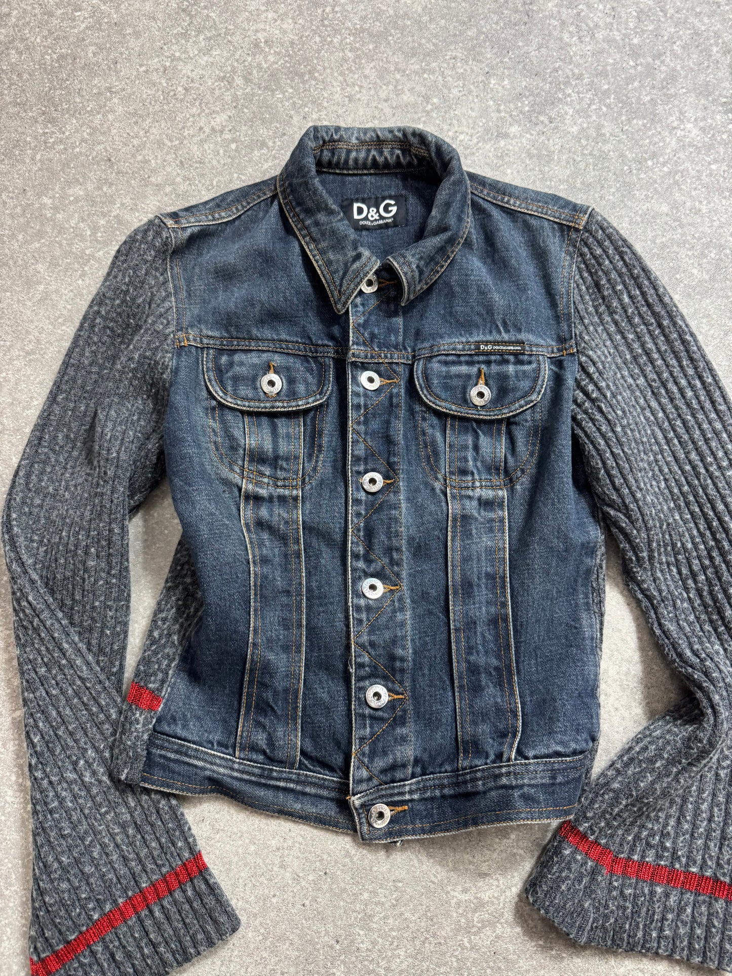 D&G Denim Knit Jacket (XS)