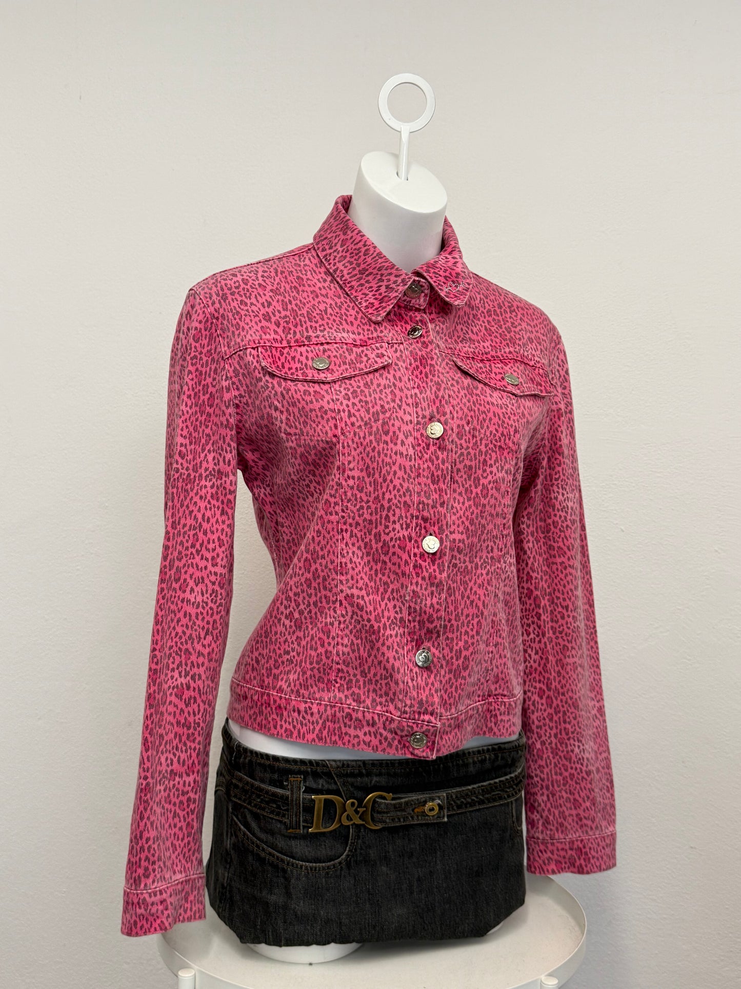 Blumarine Pink Leopard Jacket (M)