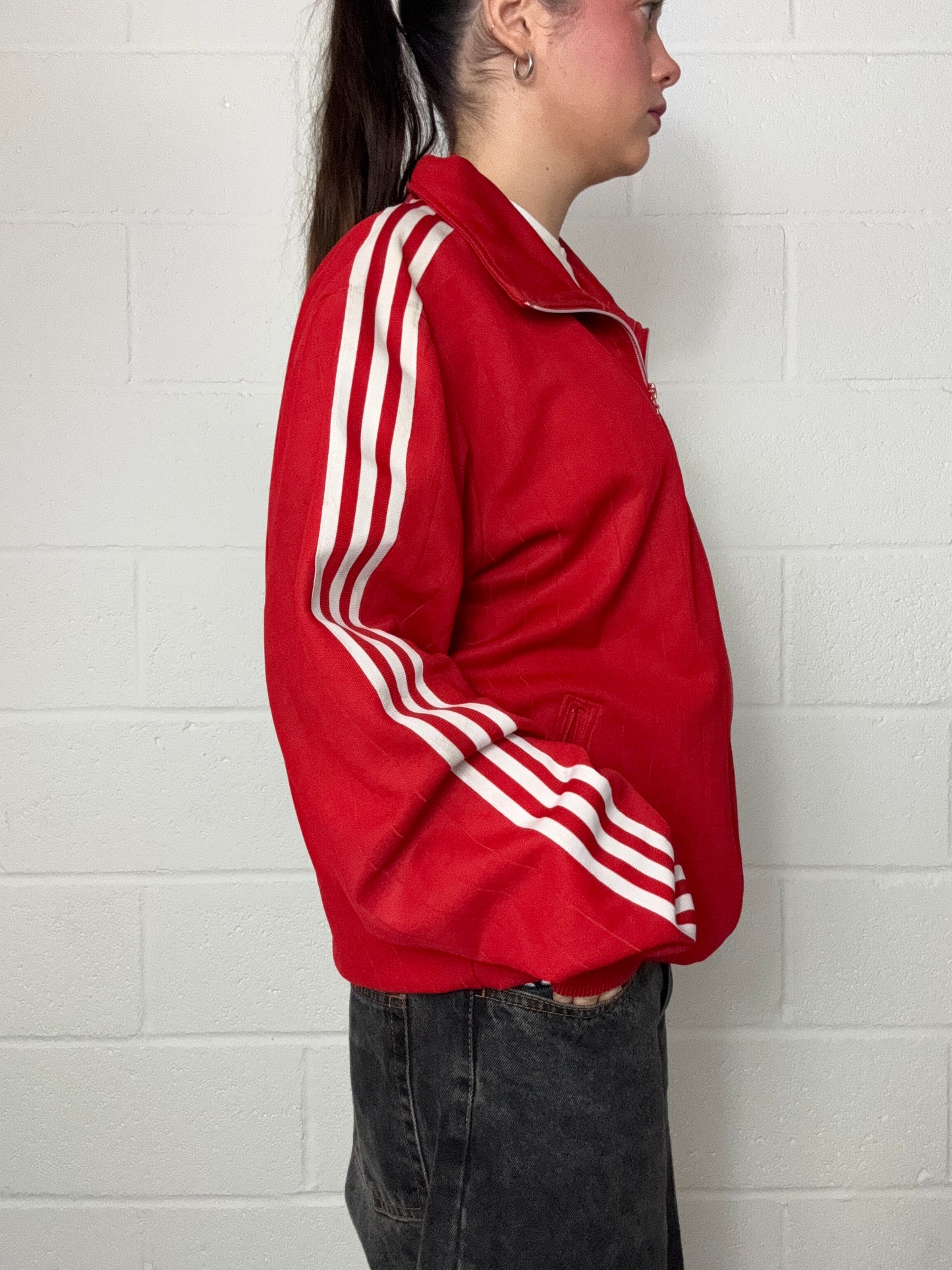 Adidas Pinstripe Tracksuit Top (L)