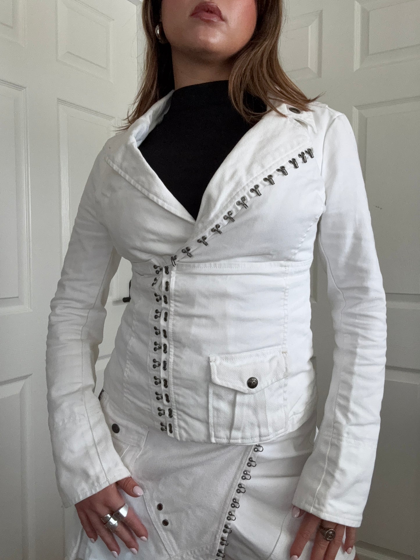 Diesel White Corset Jacket (S)