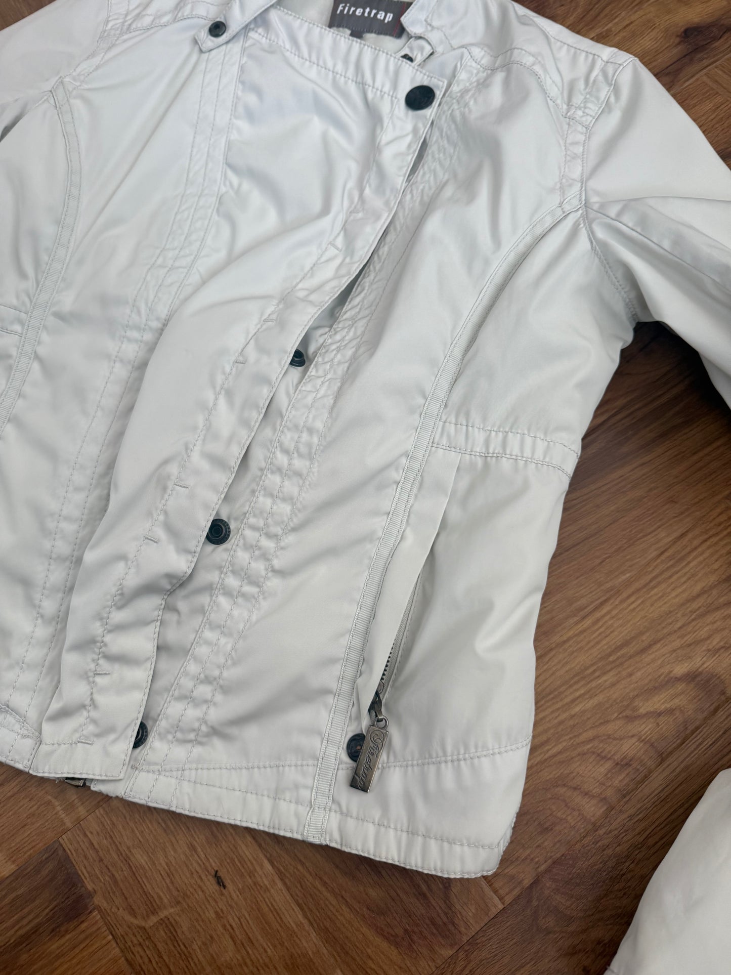 Firetrap Cream Biker Jacket (M)