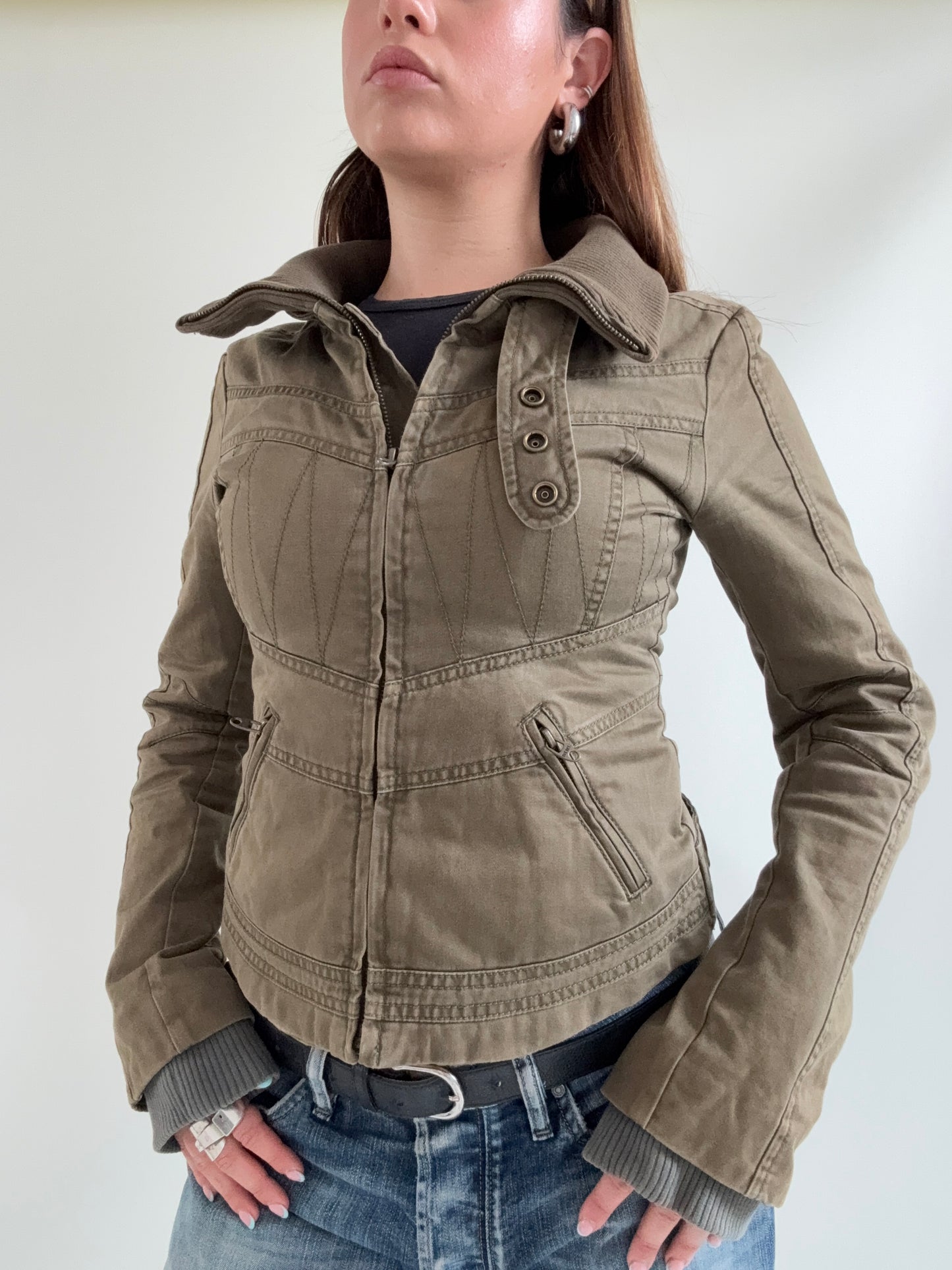 Diesel Fitted Funnel Neck Jacket (XS)