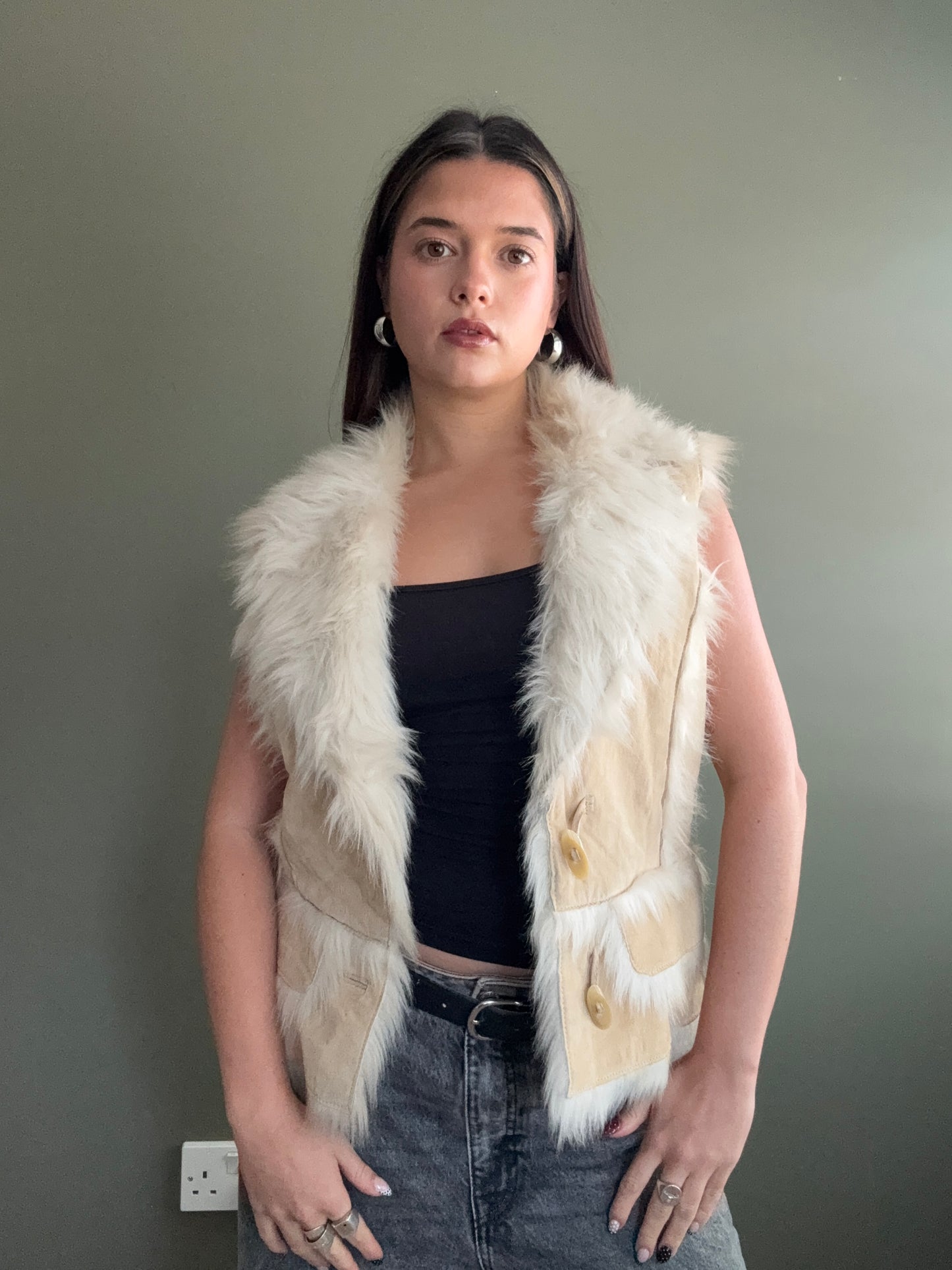 Morgan De Toi Faux Fur Gilet (M)