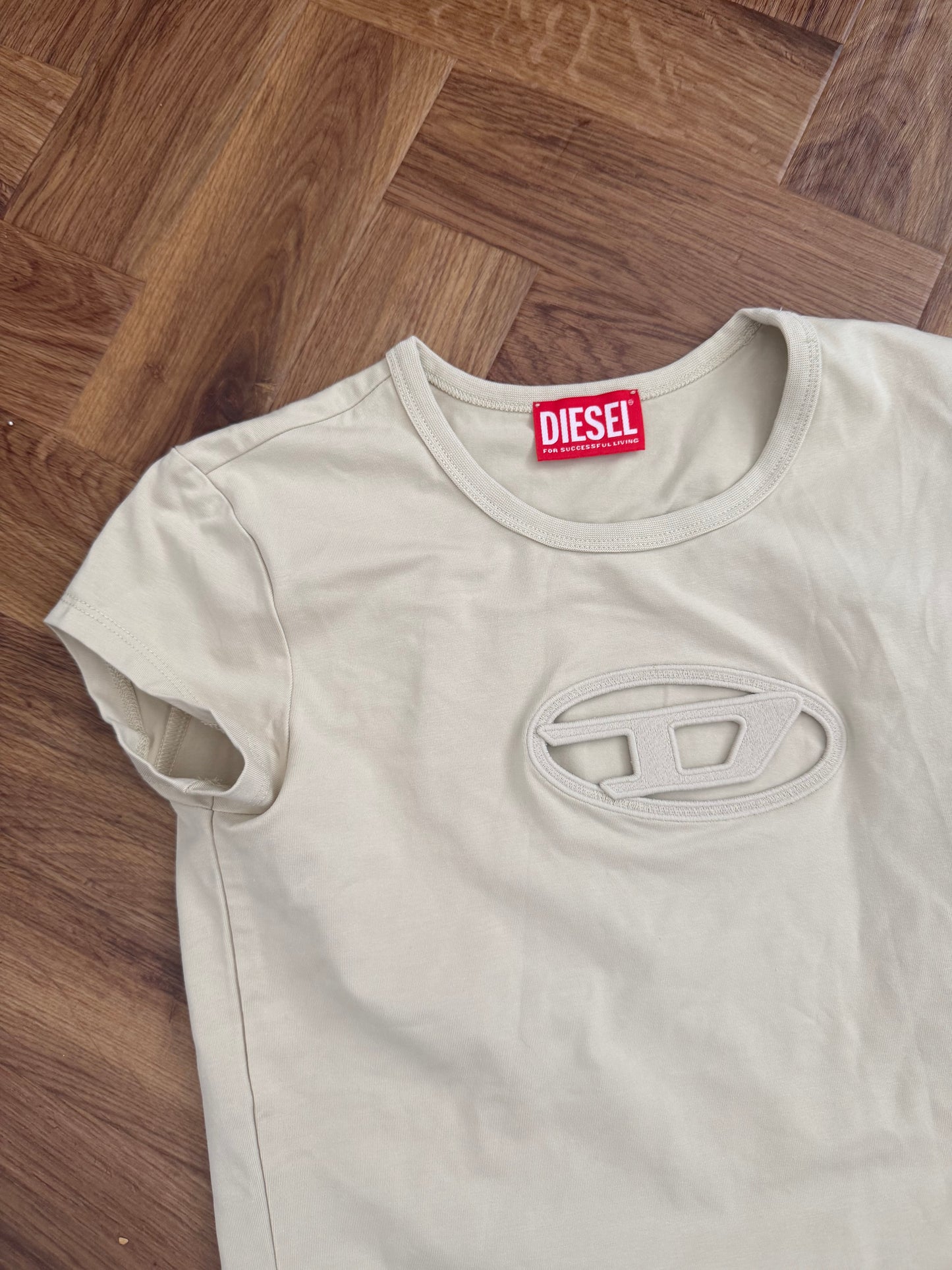 Diesel Cut Out Baby Tee (S)