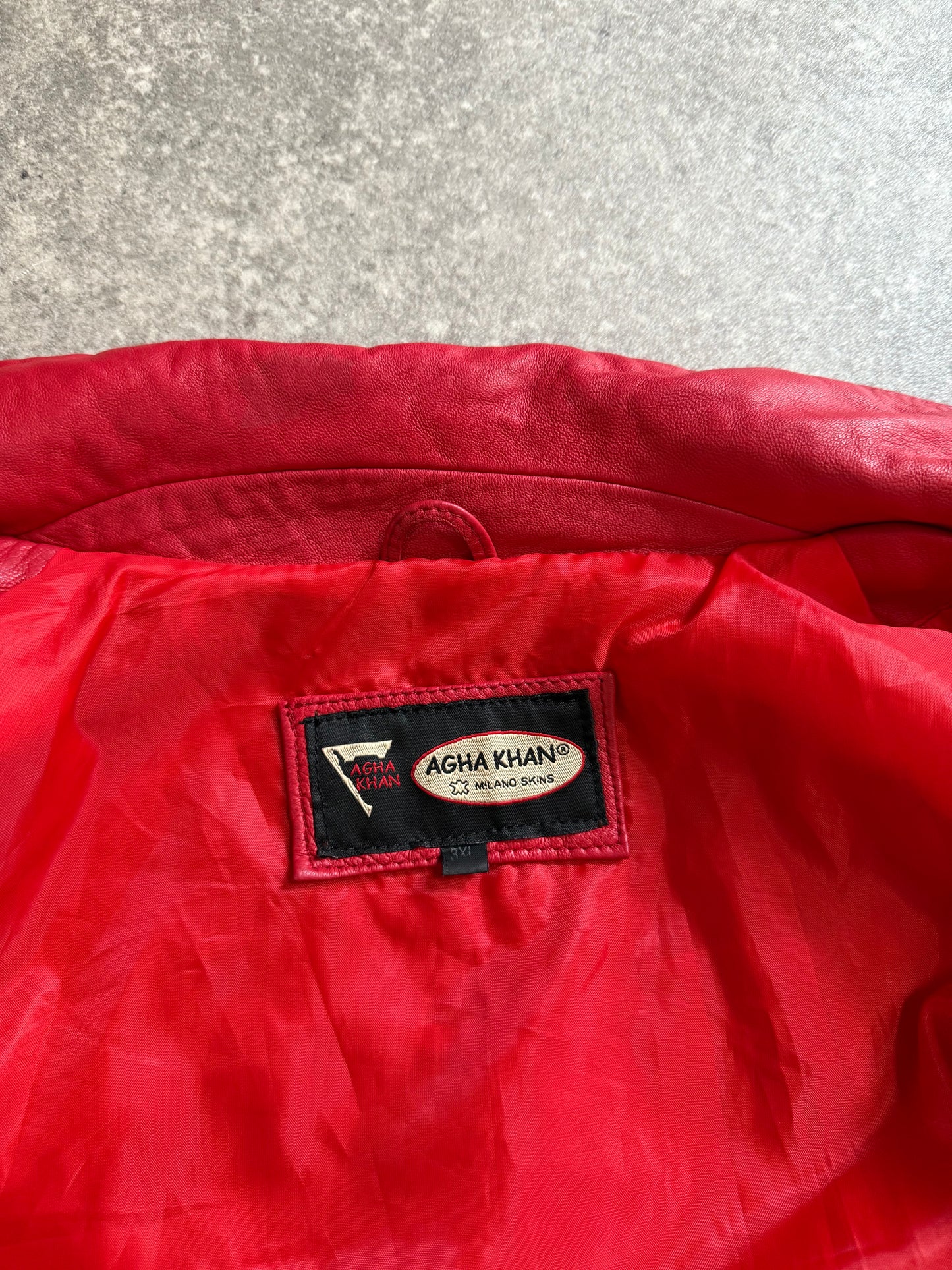 Red Leather Jacket (M)