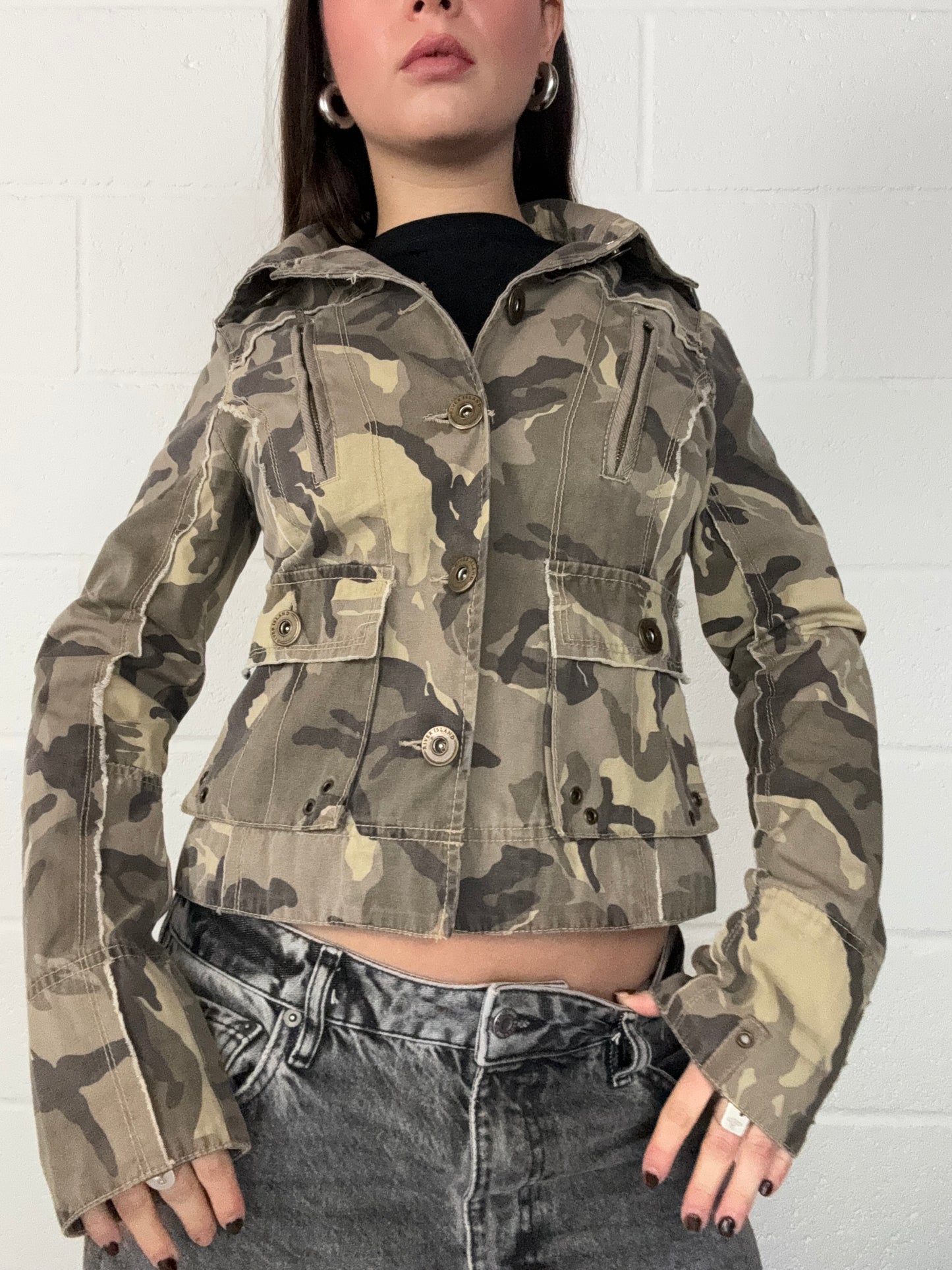 Camo Y2K Jacket (UK10)