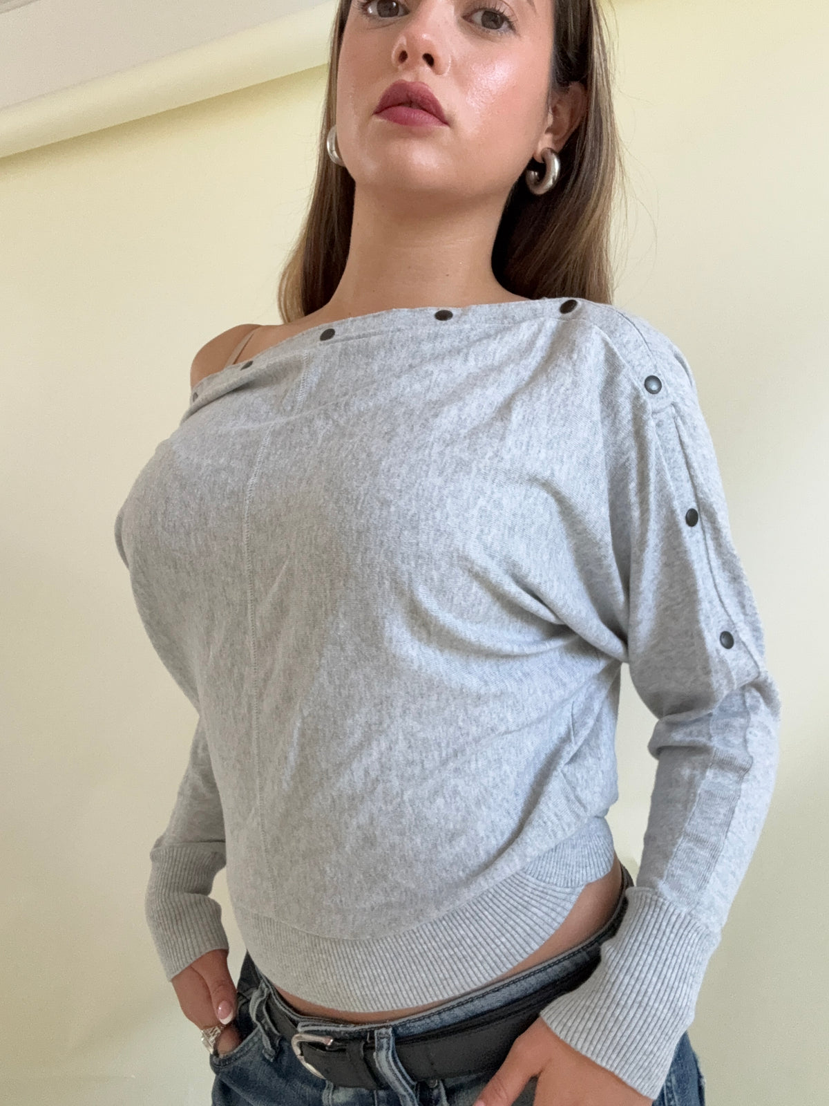 Allsaints Popper Batwing Jumper (XS)