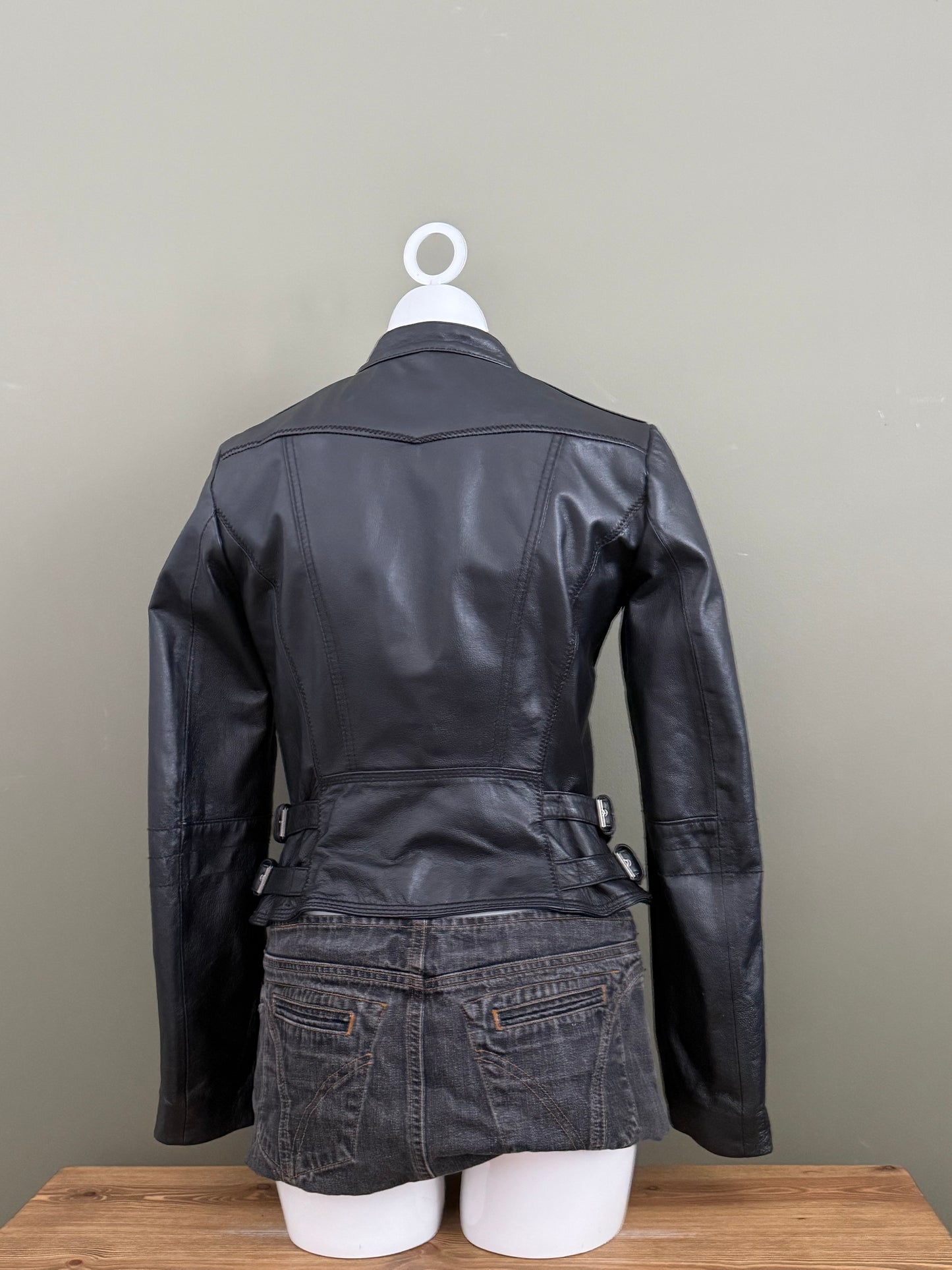 Leather Buckle Jacket (UK10)