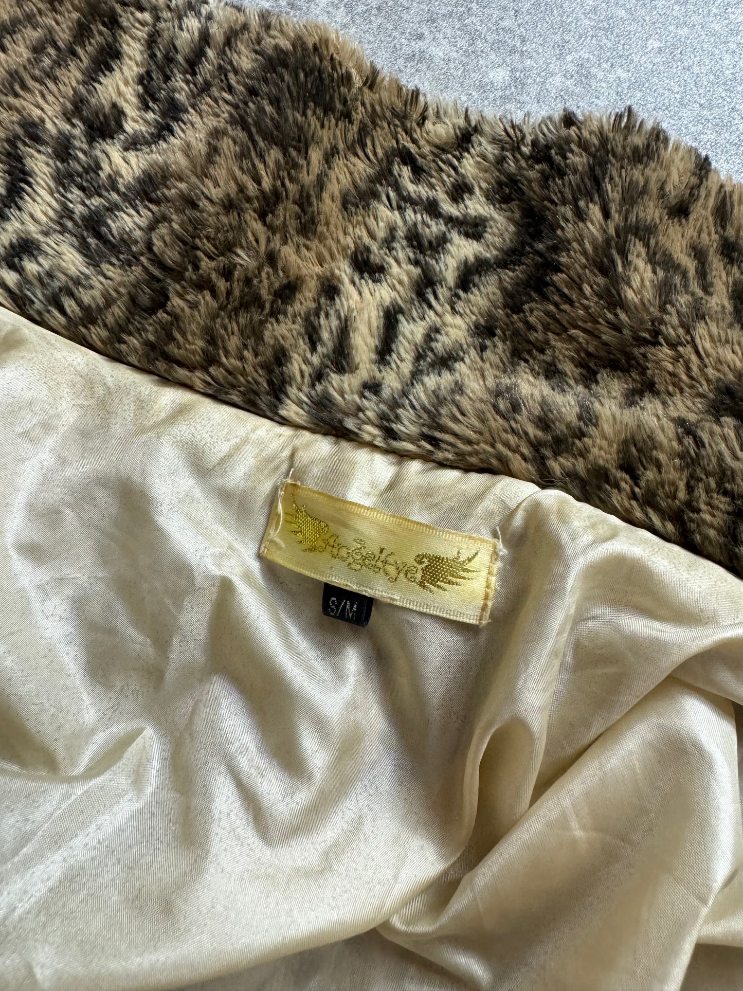 Y2K Leopard Faux Fur Jacket