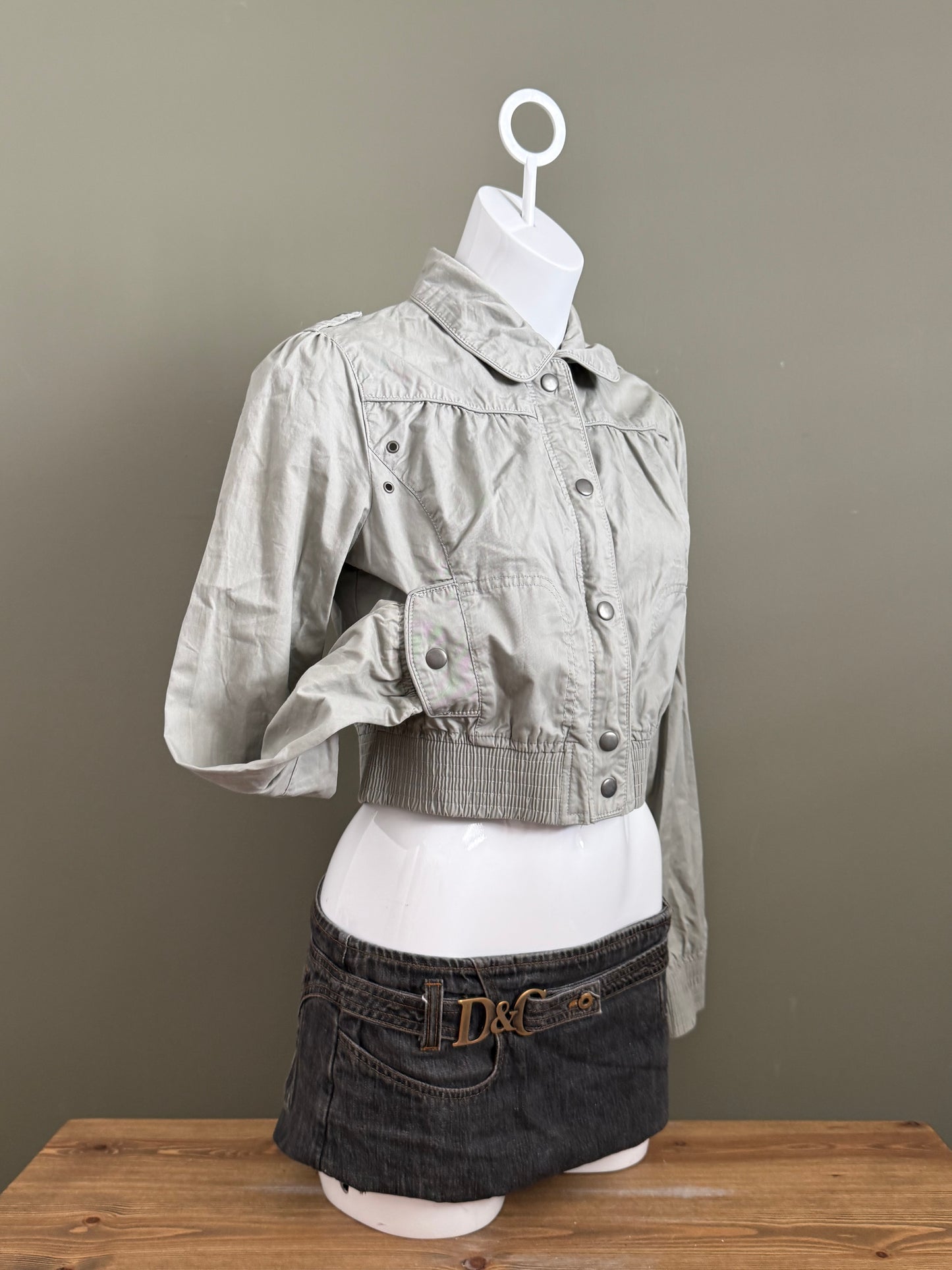 Crop Jane Norman Bomber Jacket (UK12)