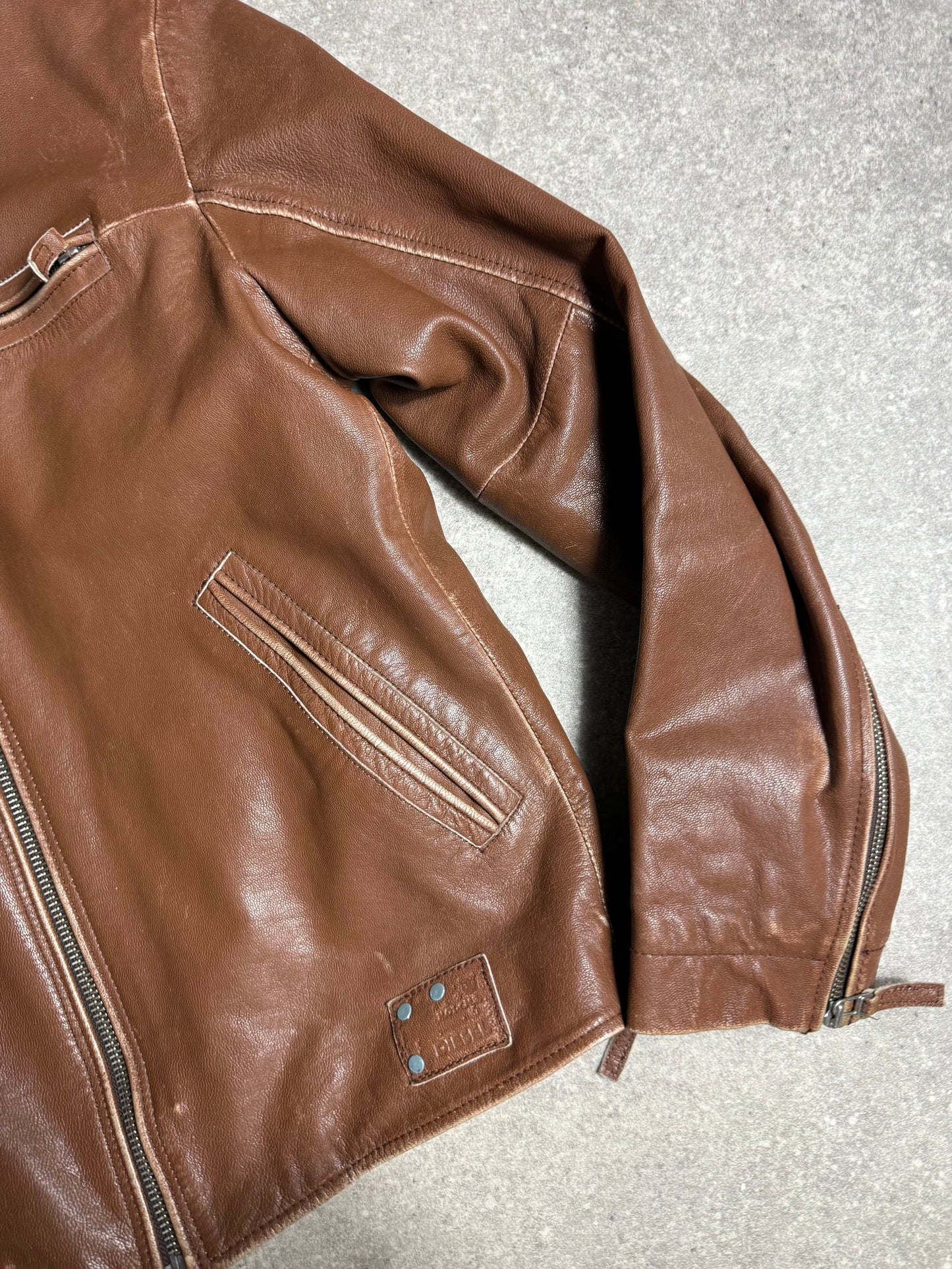 Vintage Diesel Leather Jacket (L)