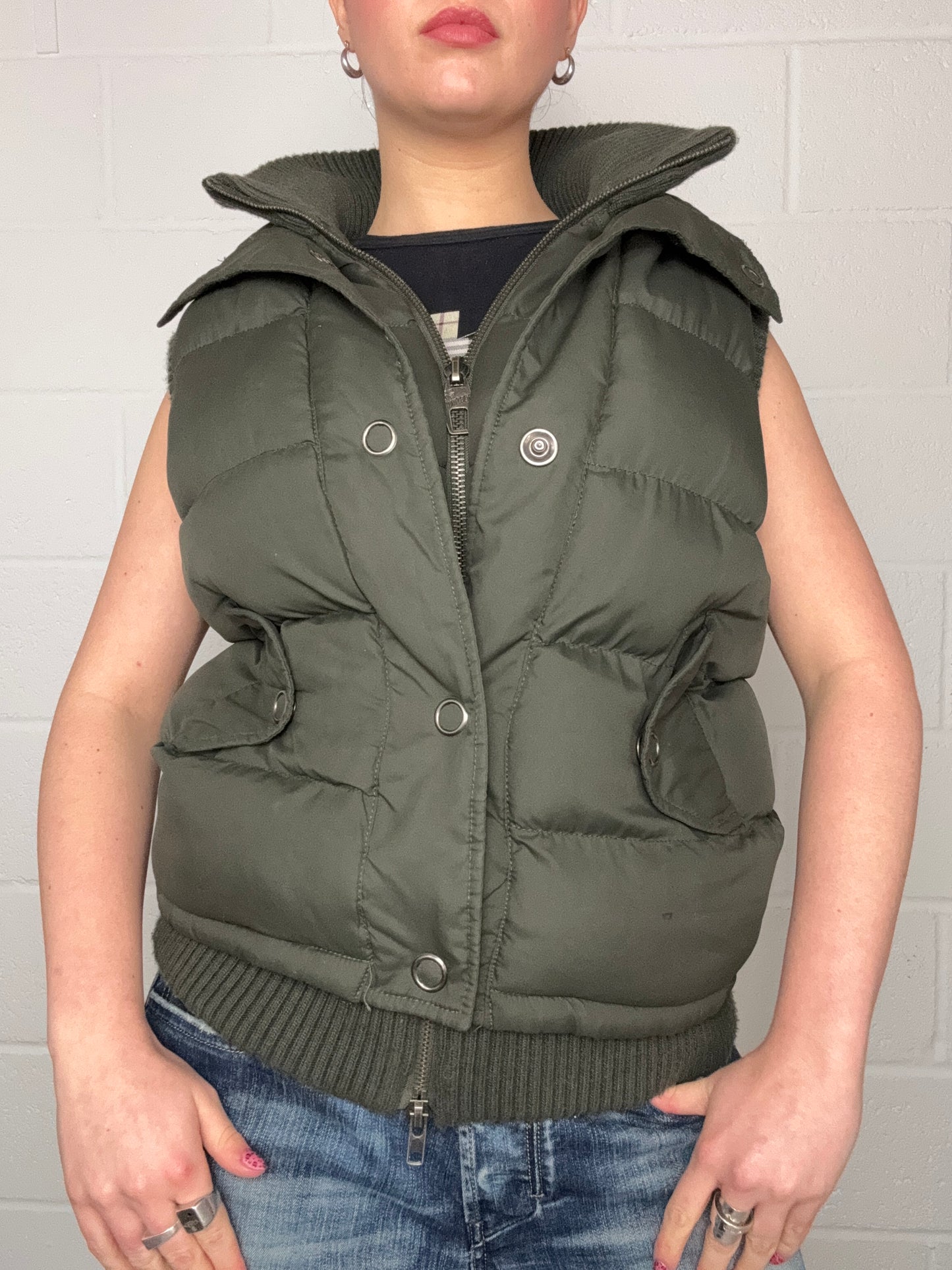 Y2K Puffer Gilet (M)