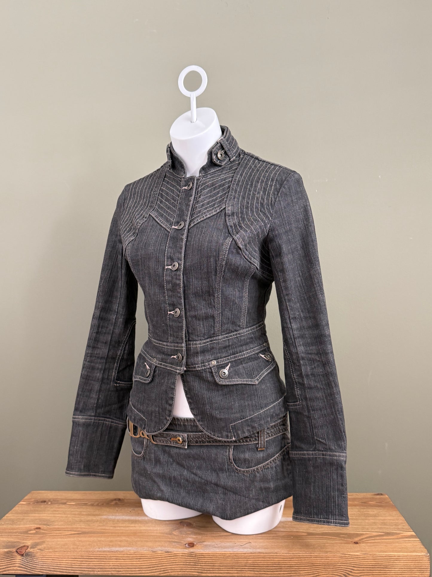 Karen Millen Denim Corset Jacket (UK12)
